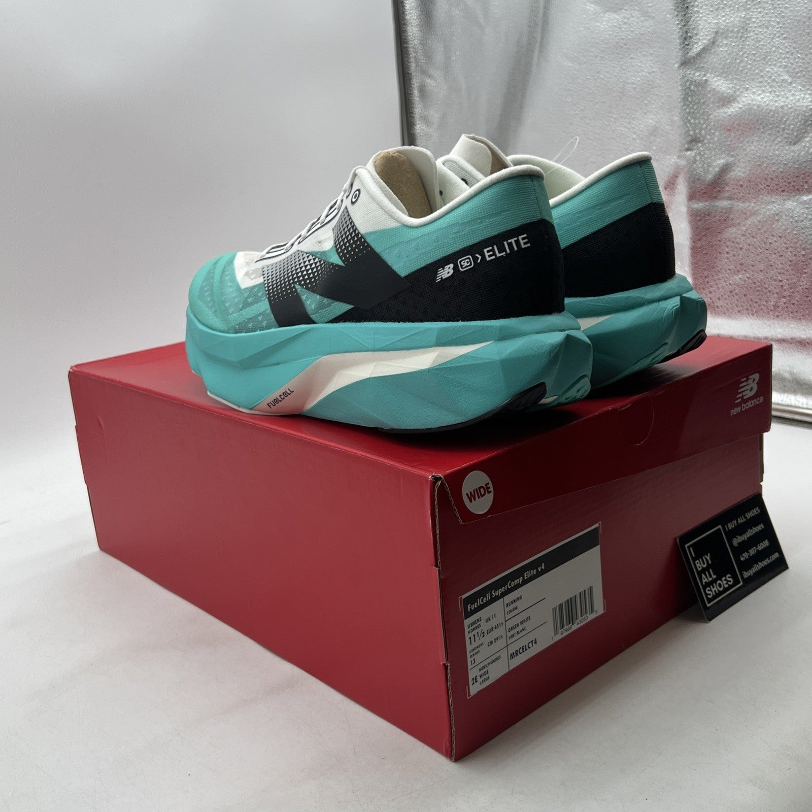 Size 11.5 - New Balance FuelCell SuperComp Elite v4 Cyber Jade (MRCELCT4)