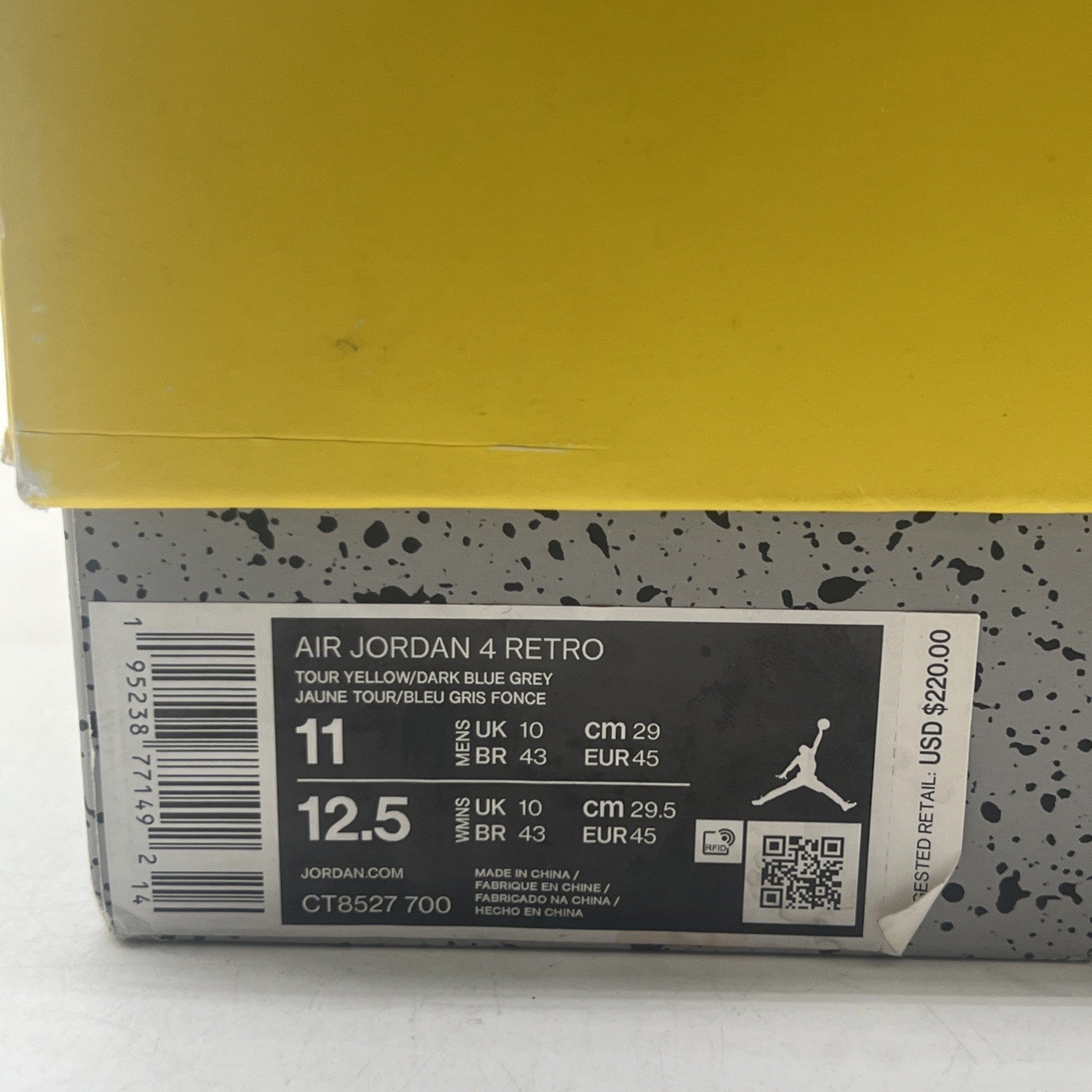 Size 11 - Air Jordan 4 Retro Lightning (CT8527-700)