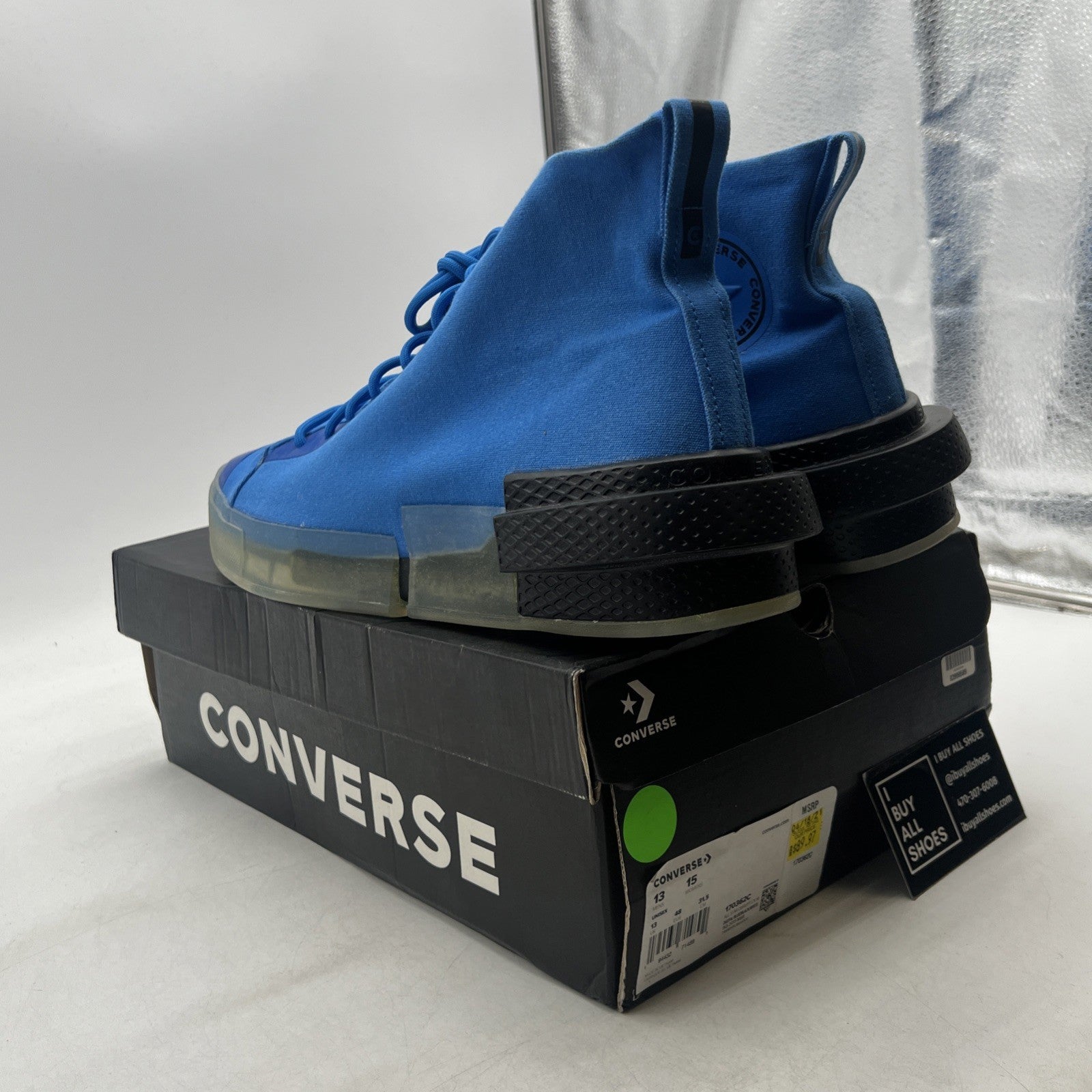 Size 13 - Converse All Star Disrupt CX High Digital Terrain - Digital Blue