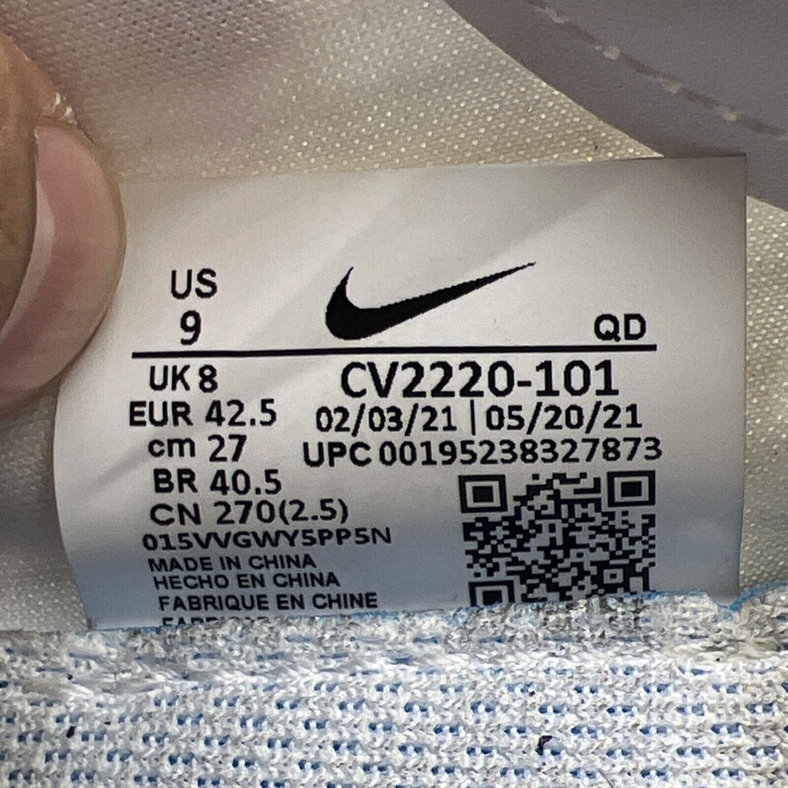 Size 9 - Nike Air Zoom-Type SE White Racer Blue (CV2220-101)