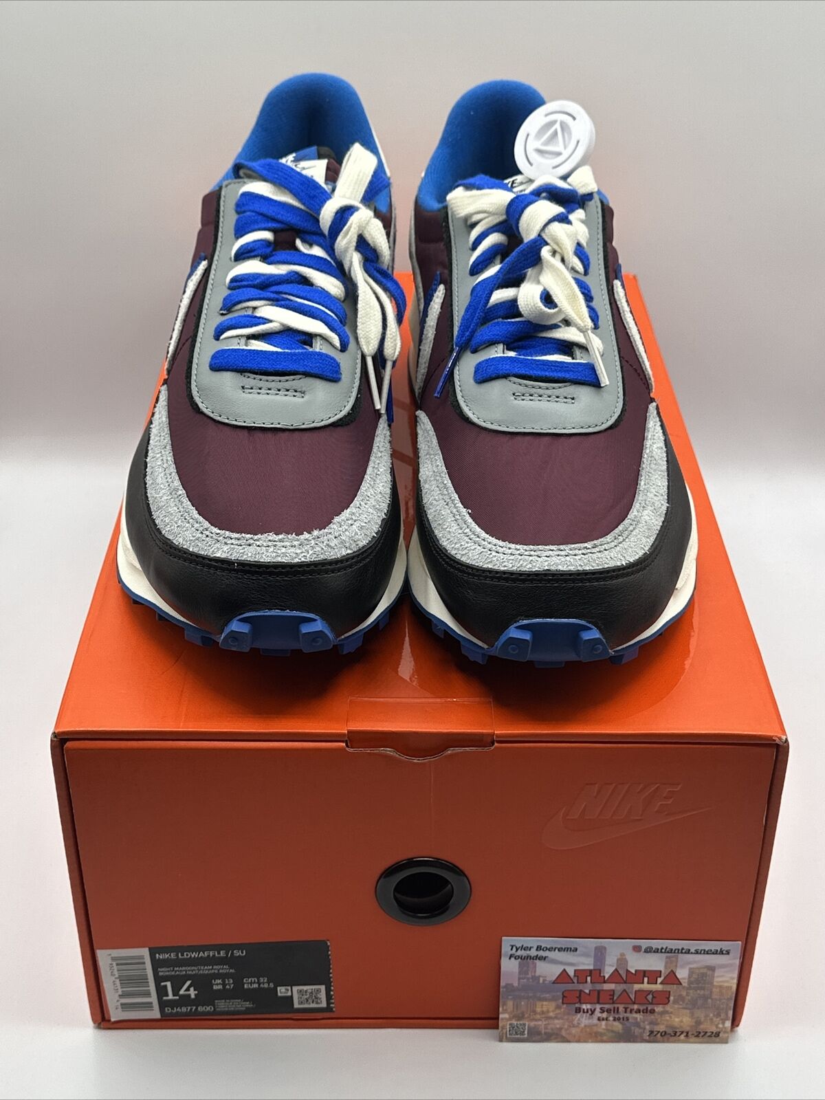 Size 14 - Nike LDWaffle x Sacai x Undercover Night Maroon Team Royal