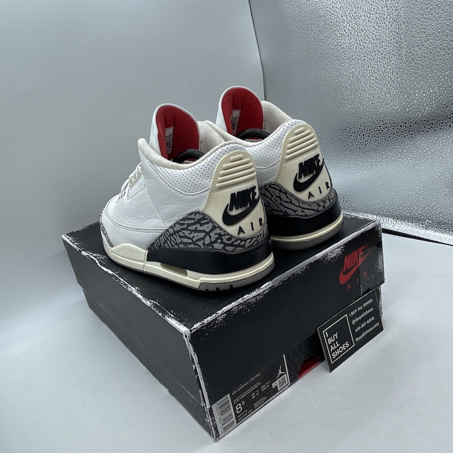 Size 8.5 - Air Jordan 3 Retro Mid White Cement Reimagined (DN2707-100)