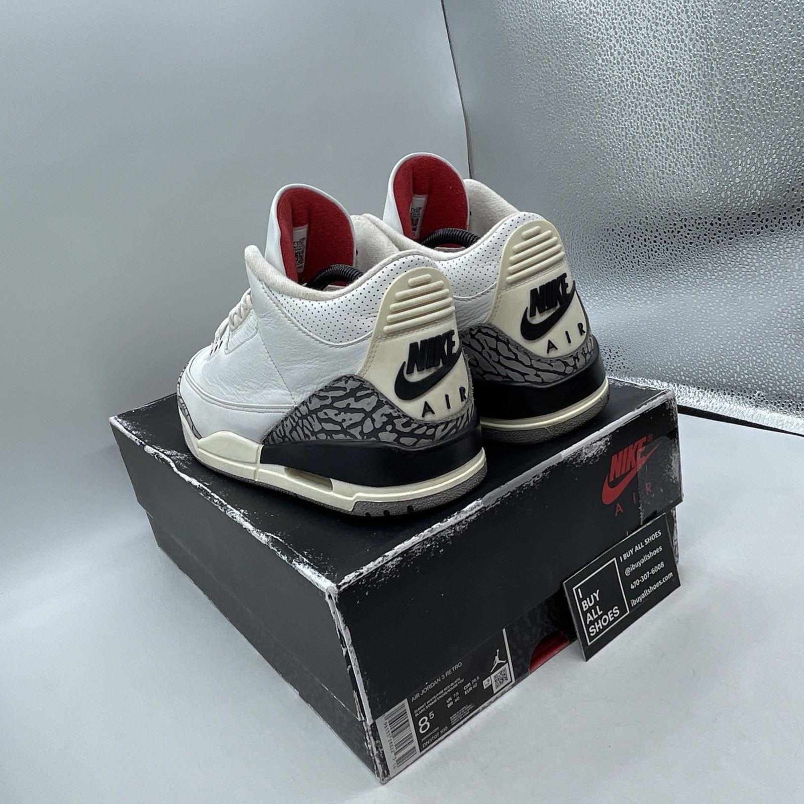 Size 8.5 - Air Jordan 3 Retro Mid White Cement Reimagined (DN2707-100)