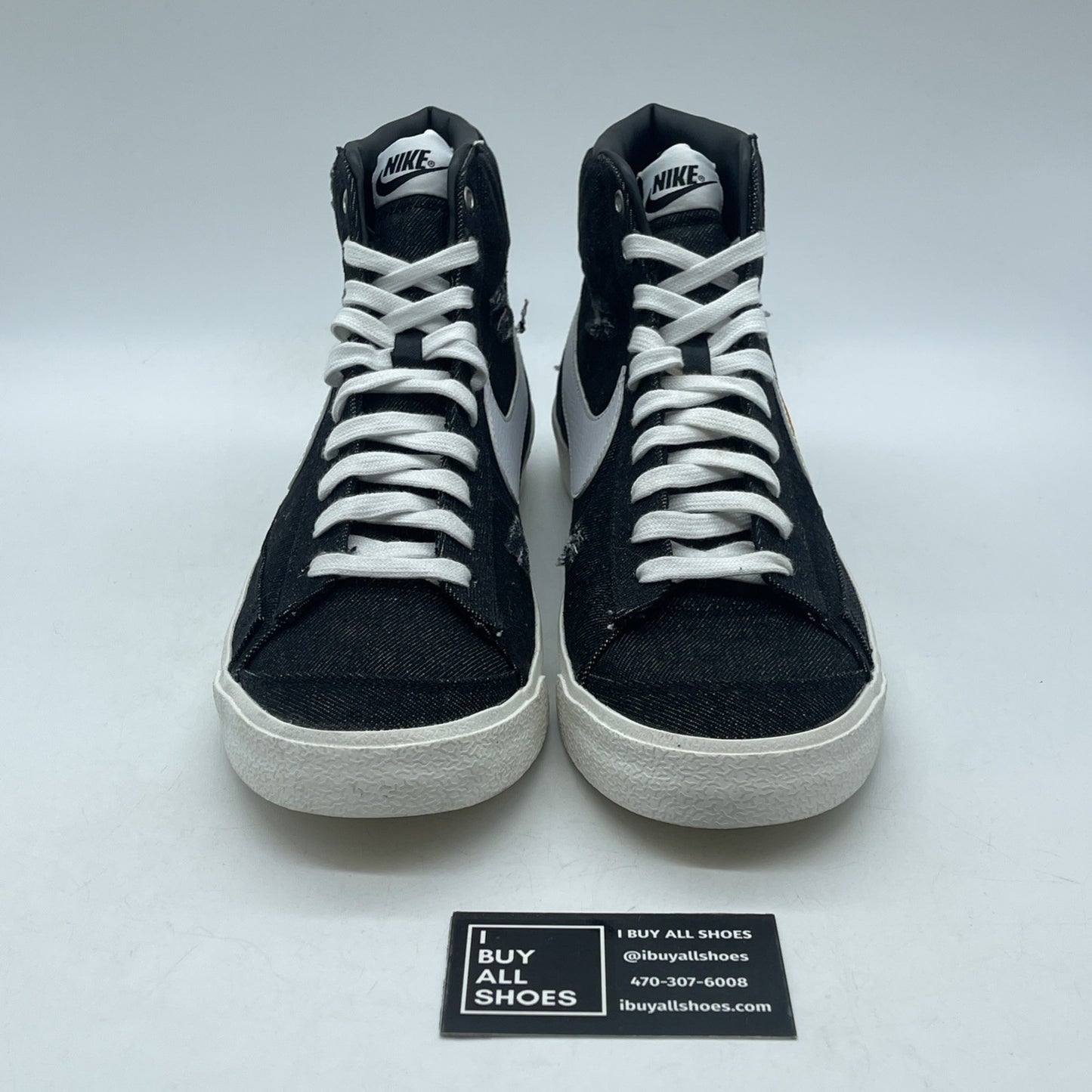 Size 9 - Nike Blazer '77 Mid Cleveland Rocks Black White Suede (DQ7635-001)