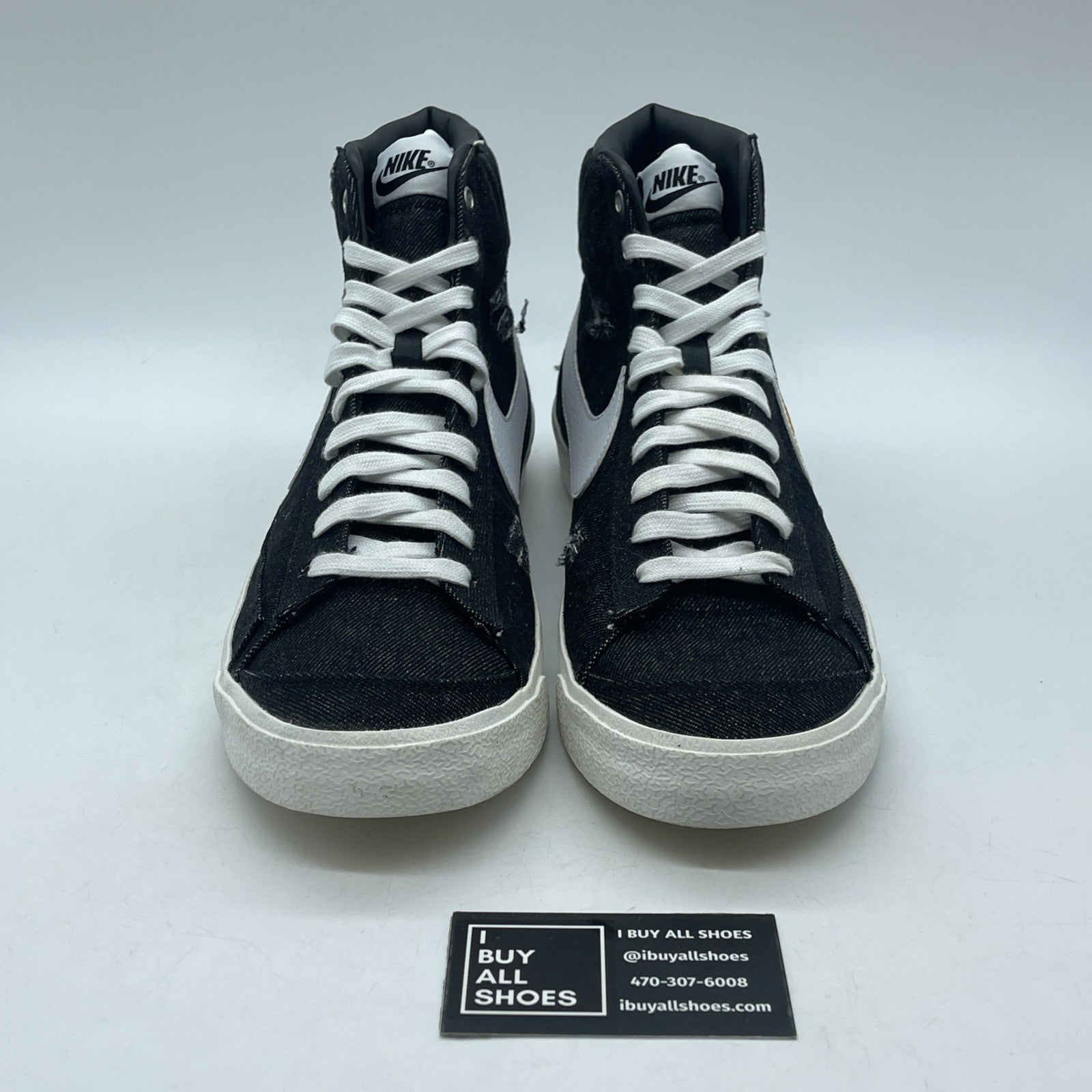 Size 9 - Nike Blazer '77 Mid Cleveland Rocks Black White Suede (DQ7635-001)