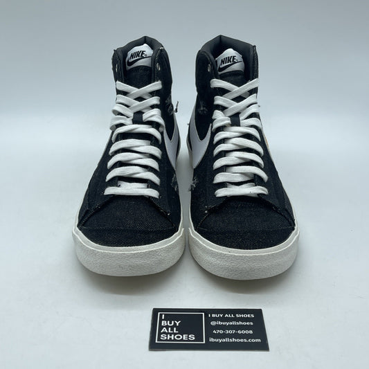 Size 9 - Nike Blazer '77 Mid Cleveland Rocks Black White Suede (DQ7635-001)