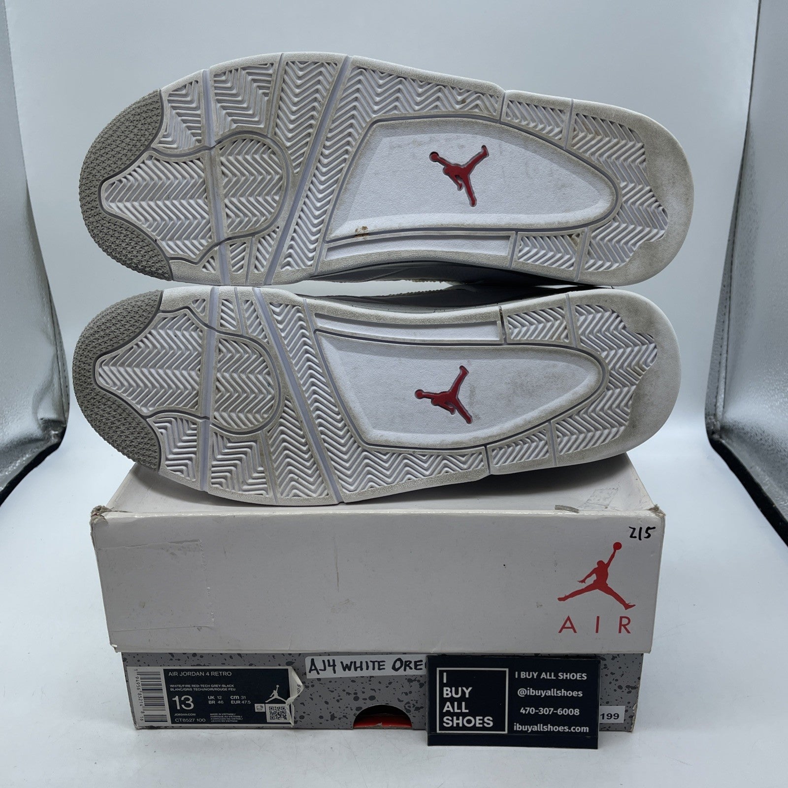 Size 13 - Air Jordan 4 Retro Mid White Oreo (CT8527-100)