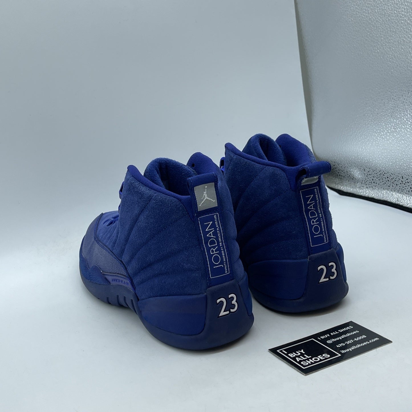 Size 9 - Air Jordan 12 Retro Deep Royal Suede Leather (130690-400)