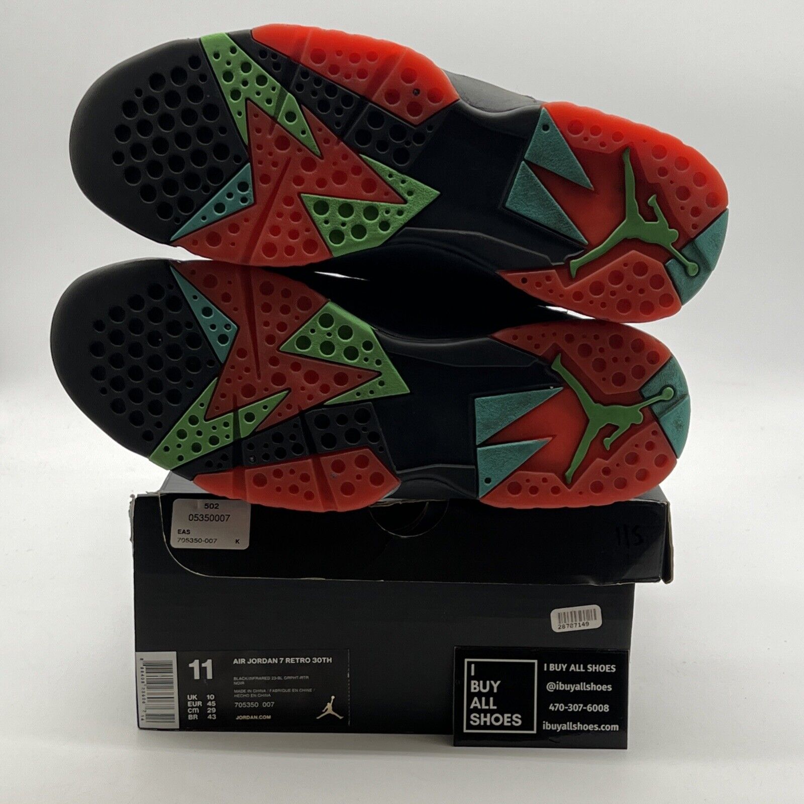 Size 11 - Air Jordan 7 Retro 30th Barcelona Nights (705350-007)