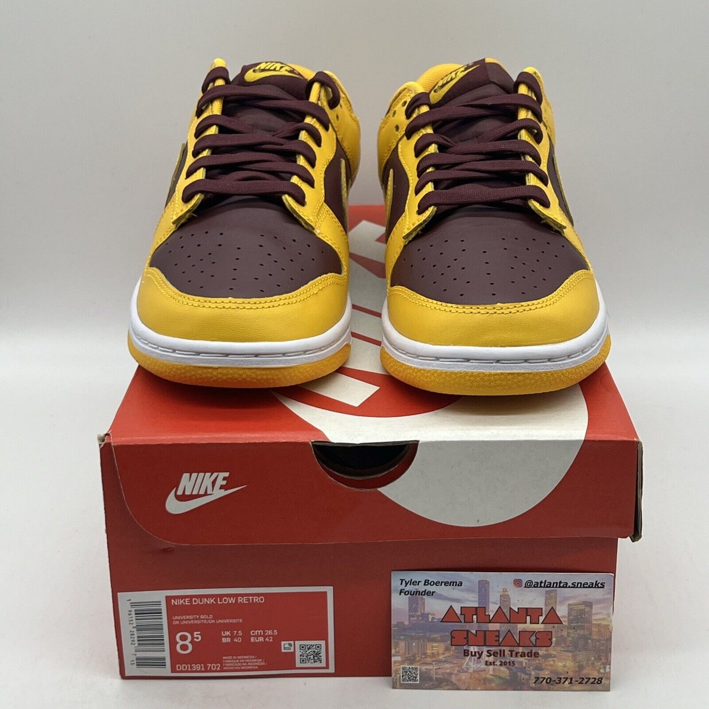 Size 8.5 - Nike Dunk Low Retro Arizona State Sun Devils 2022 Brand New Og