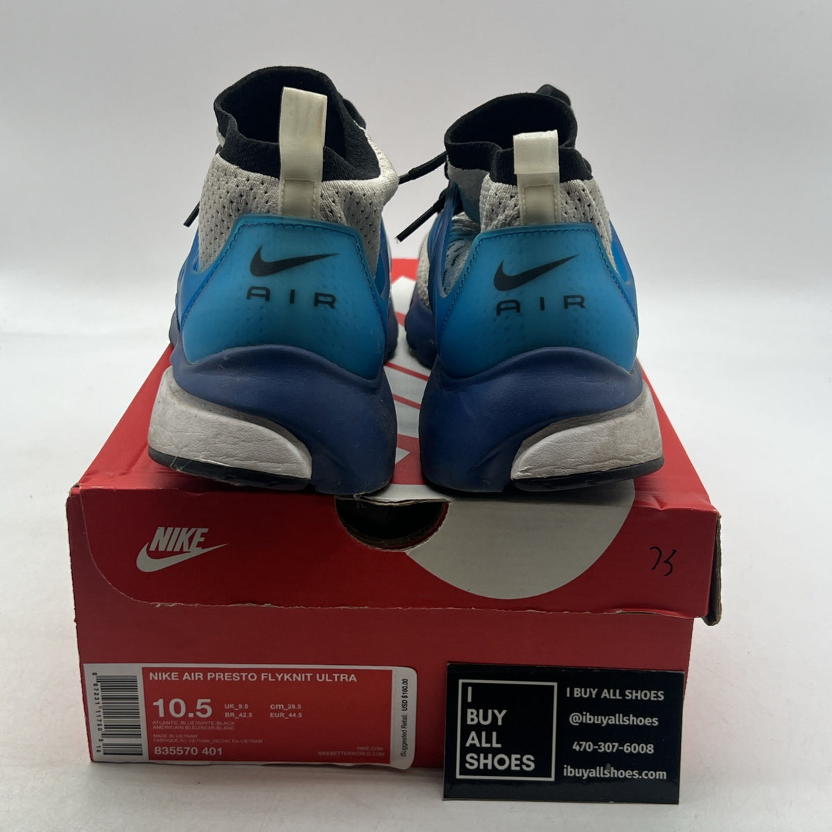 Size 10.5 - Nike Air Presto Ultra Flyknit Gray (835570-401)