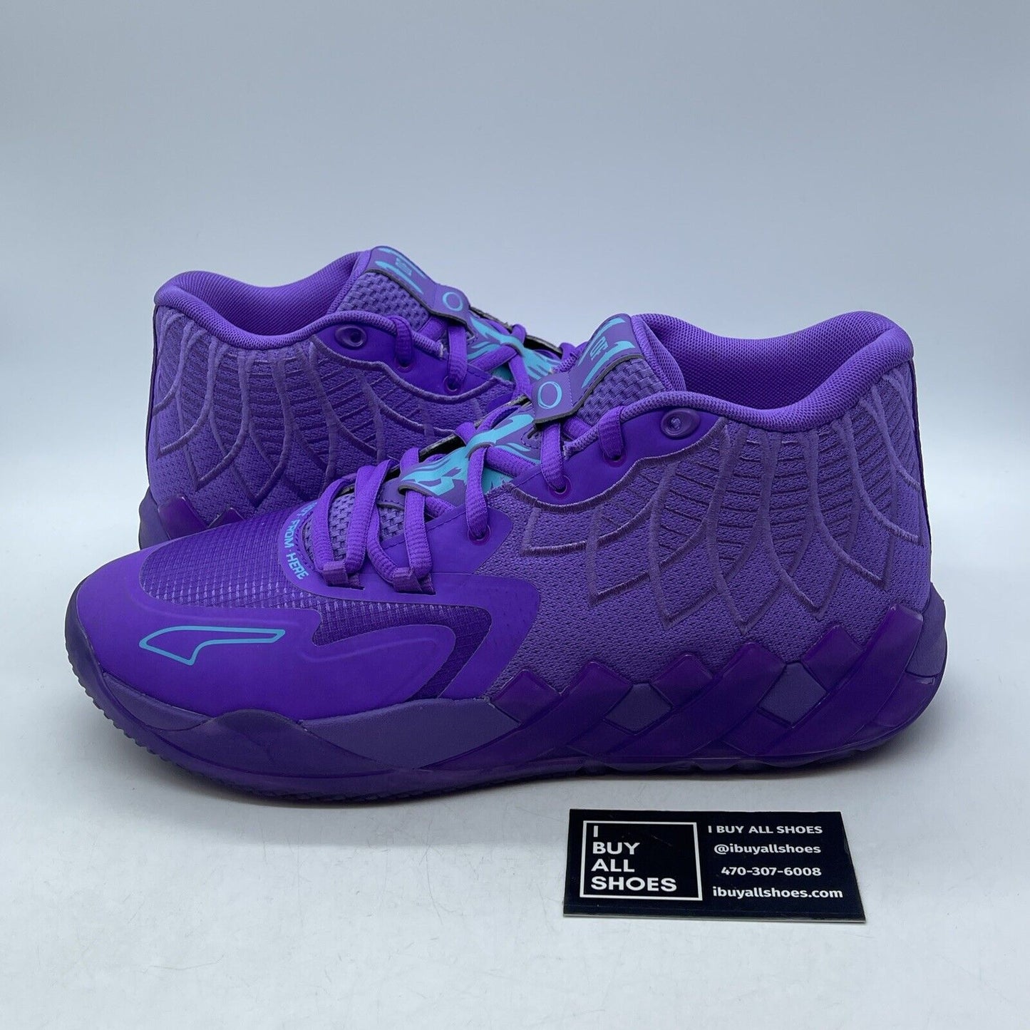 Size 12 - PUMA MB.01 Queen City Purple Blue Suede Leather (377237-10)