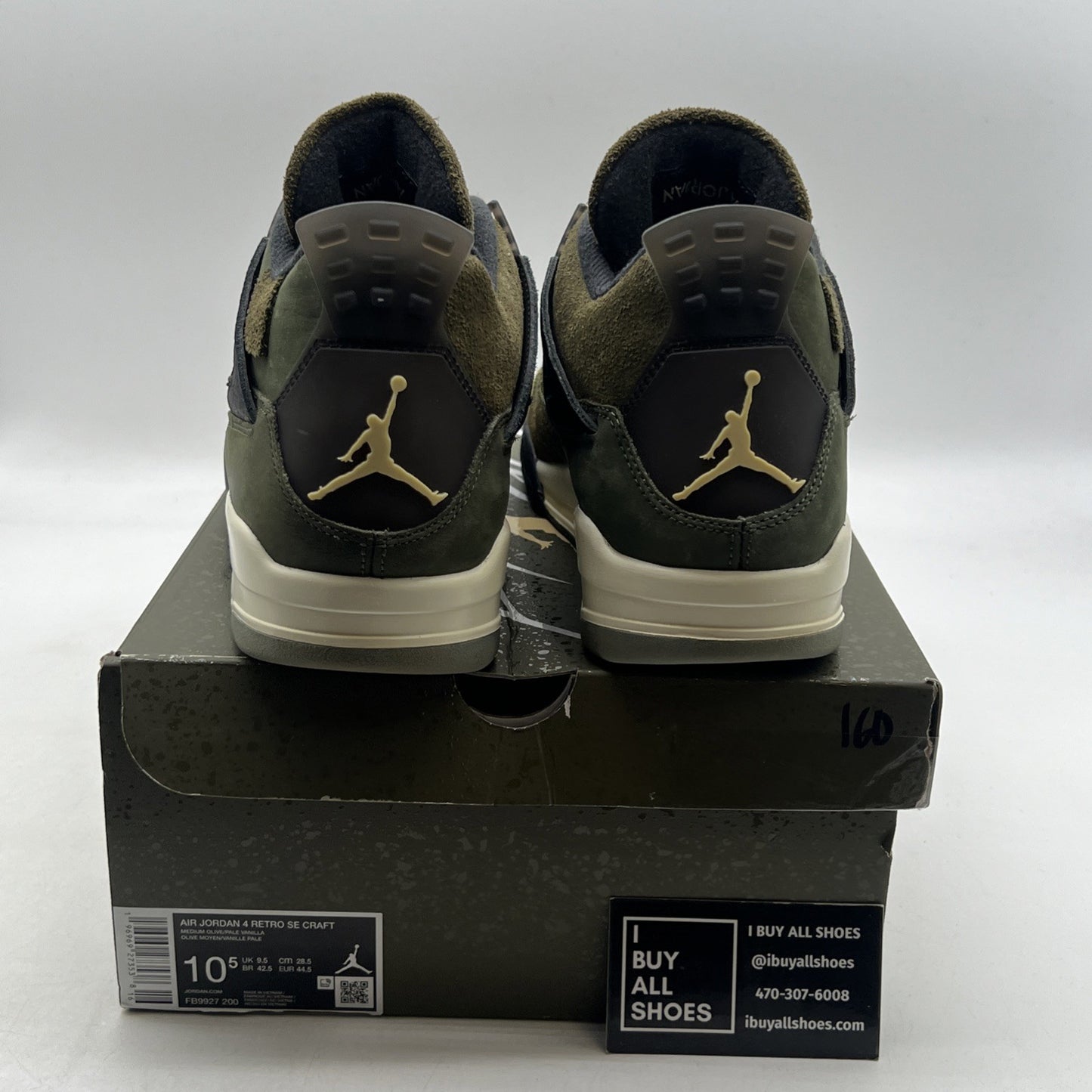 Size 10.5 - Air Jordan 4 SE Retro Low Craft - Olive (FB9927-200)