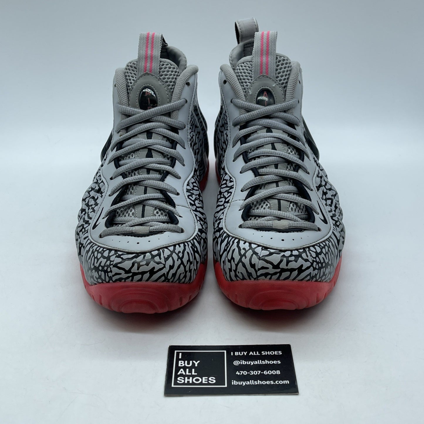 Size 11.5 - Nike Air Foamposite Pro PRM Elephant Print Grey Black (616750-002)