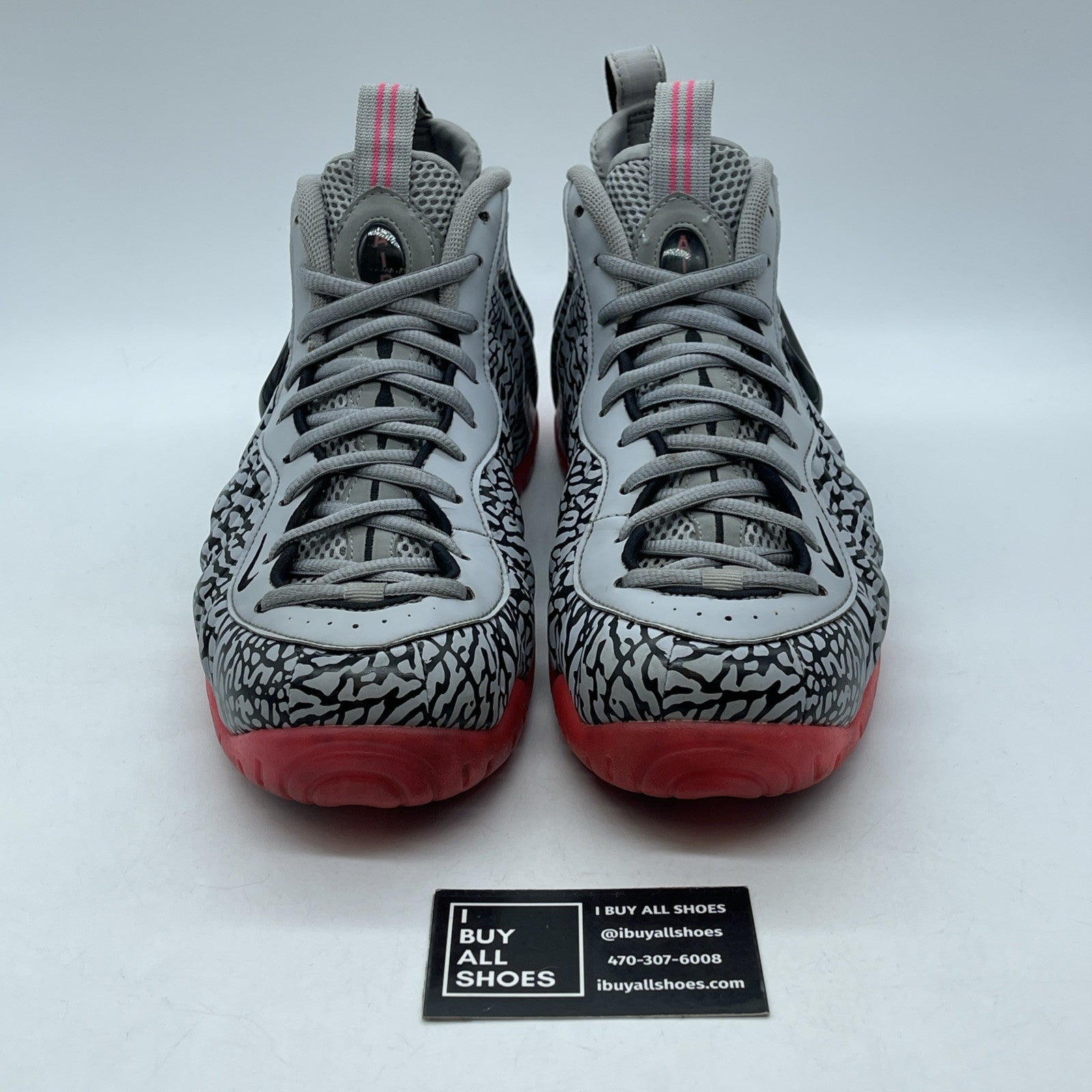 Size 11.5 - Nike Air Foamposite Pro PRM Elephant Print Grey Black (616750-002)