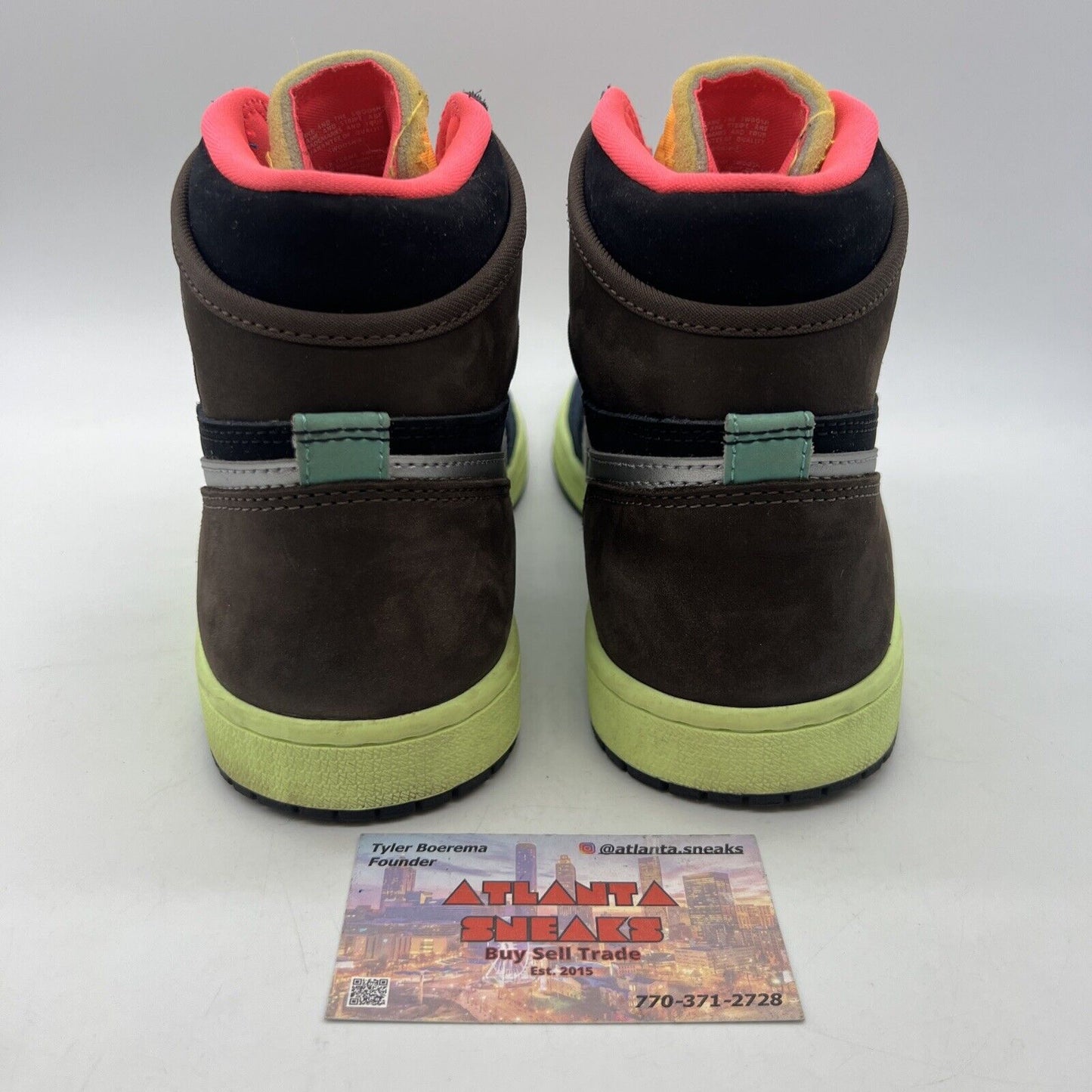 Size 8 - Jordan 1 Retro High Tokyo Bio Hack Brown Navy Pink Suede (555088-201)