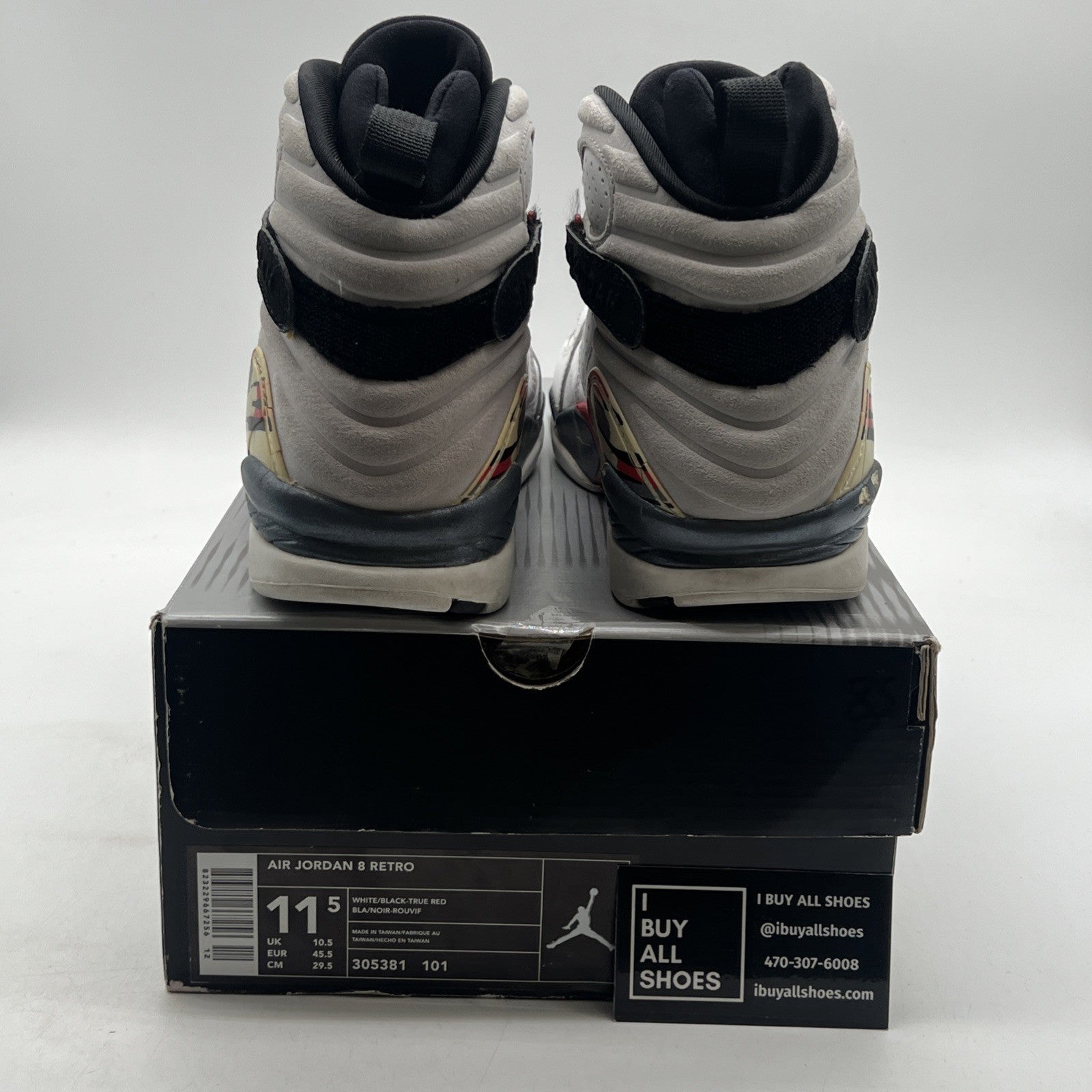 Size 11.5 - Air Jordan 8 Retro 2003 Bugs Bunny (305381-101)
