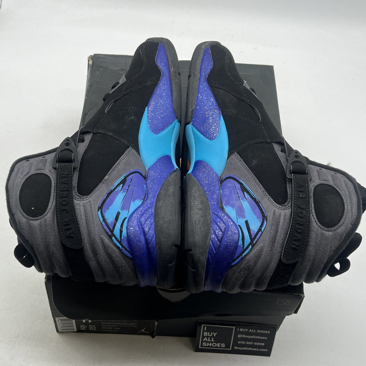 Size 11.5 - Air Jordan 8 Retro Aqua 2015 (305381-025)
