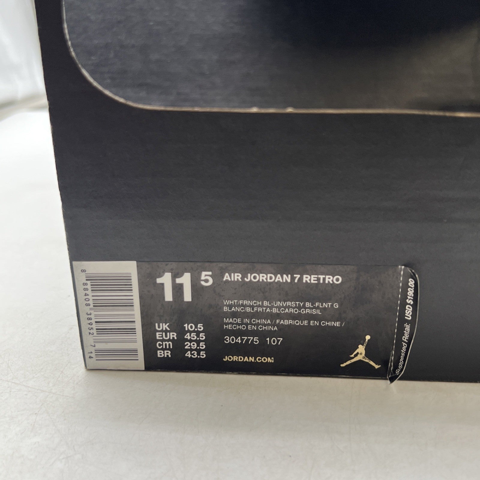 Size 11.5 - Air Jordan 7 Retro 2015 French Blue (304775-107)