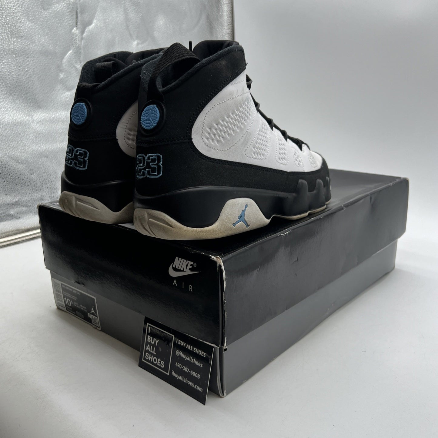 Size 10.5 - Air Jordan 9 Retro University Blue 2020 (CT8019-140)