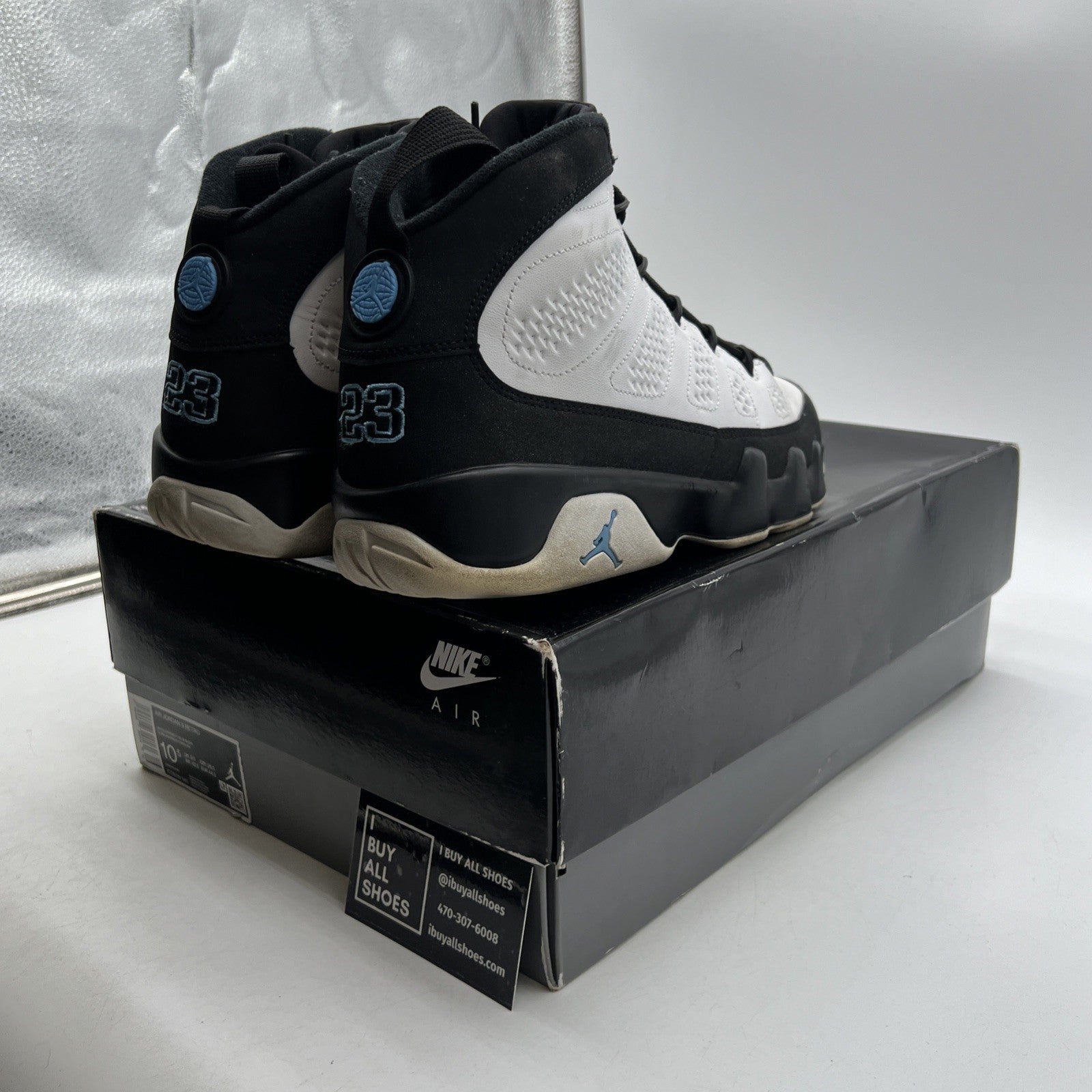 Size 10.5 - Air Jordan 9 Retro University Blue 2020 (CT8019-140)