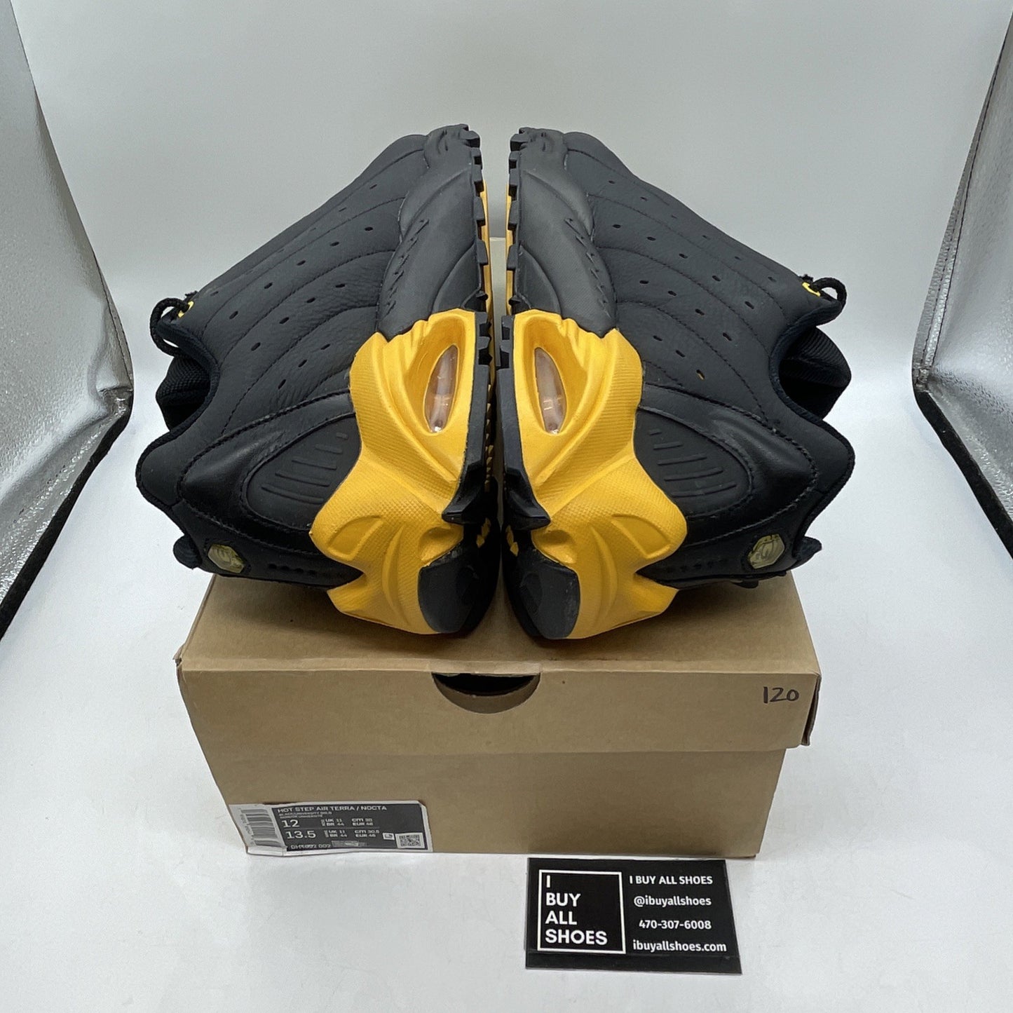 Size 12 - NOCTA x Nike Hot Step Air Terra Black University Gold (DH4692-002)