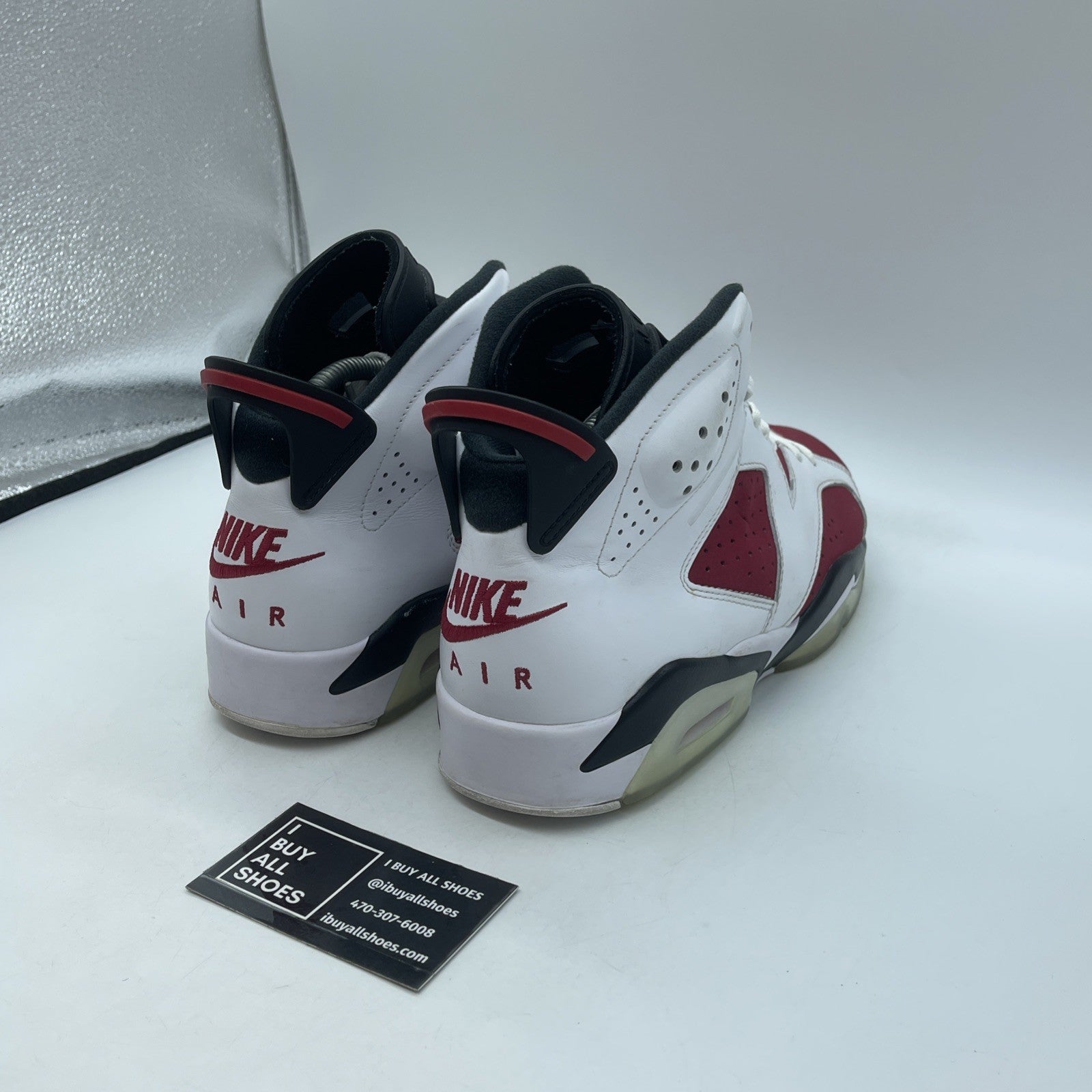Size 9.5 - Jordan 6 Retro OG Mid Carmine White Red Suede Leather (CT8529-106)