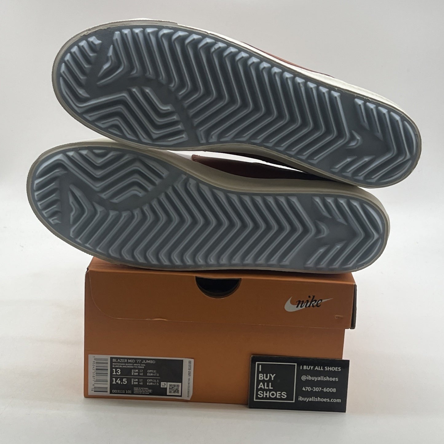 Size 13 - Nike Blazer '77 Jumbo Mid Dark Russet (DD3111-101)