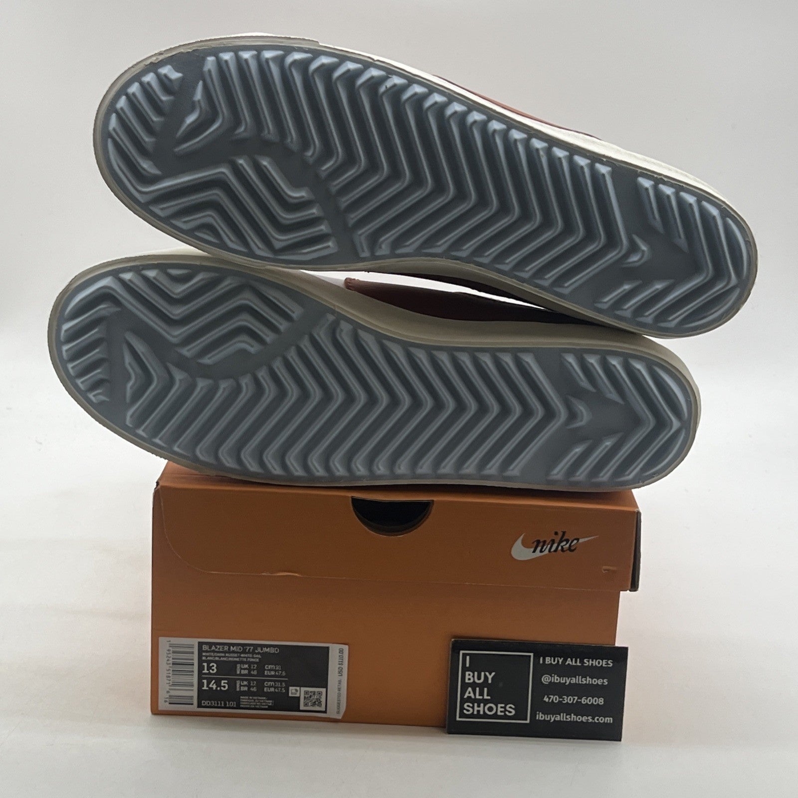 Size 13 - Nike Blazer '77 Jumbo Mid Dark Russet (DD3111-101)