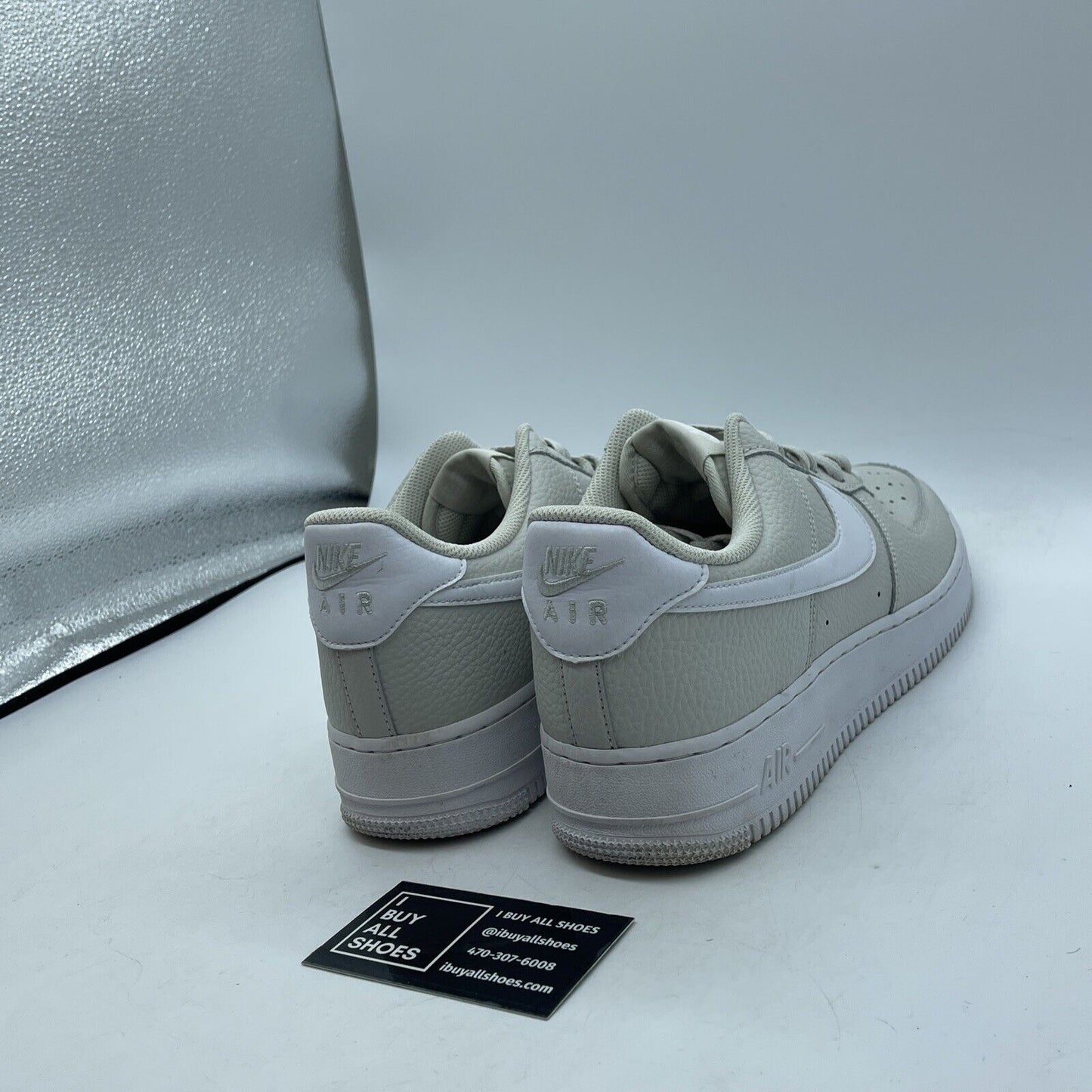Size 10 - Nike Air Force 1 '07 Light Bone White Tan Leather (CT2302-001)