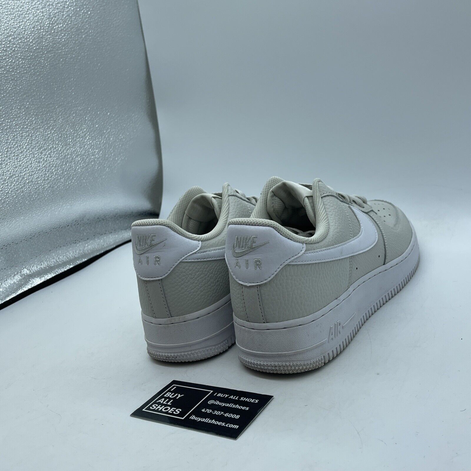 Size 10 - Nike Air Force 1 '07 Light Bone White Tan Leather (CT2302-001)