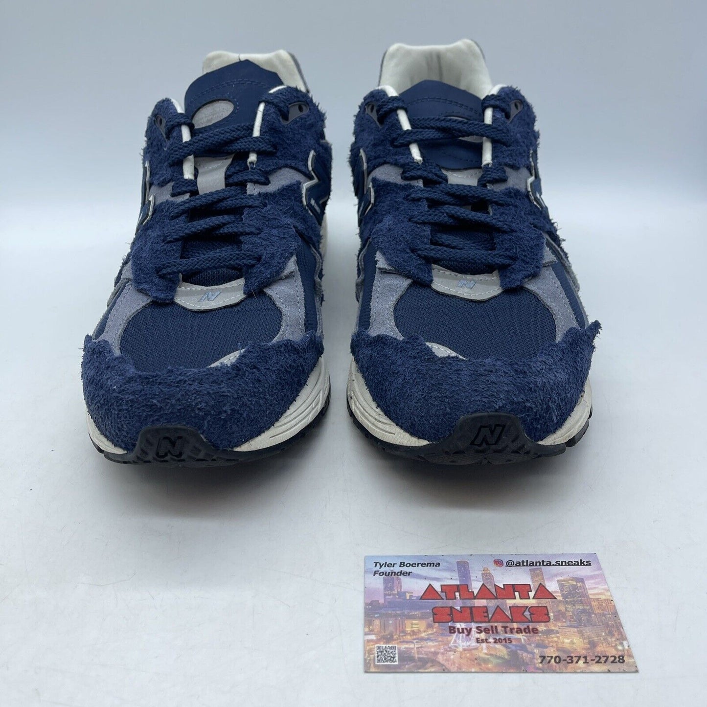 Size 12 - New Balance 2002R Protection Pack - Navy White Suede (M2002RDK)