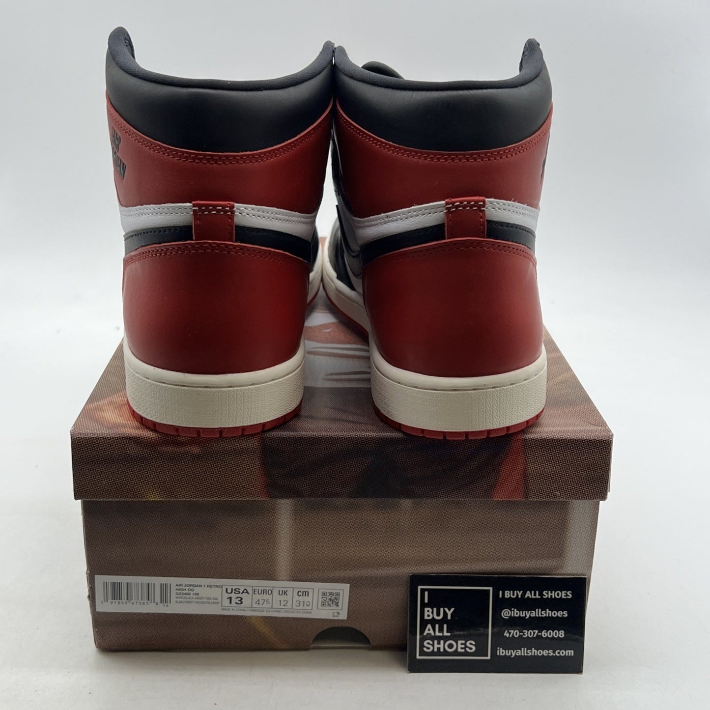 Size 13 - Air Jordan 1 Retro OG High Black Toe Reimagined (DZ5485-106)