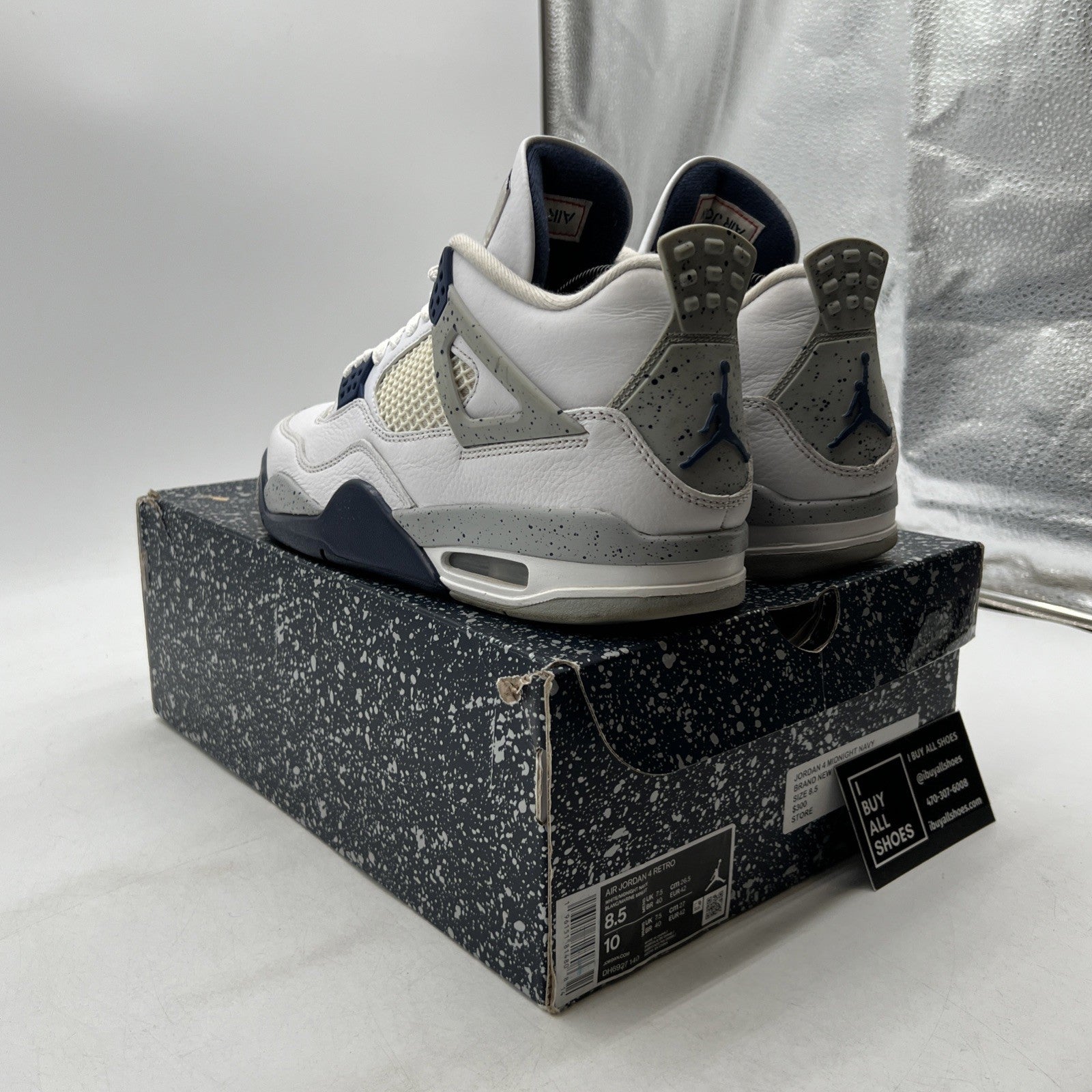 Size 8.5 - Air Jordan 4 Retro Mid Midnight Navy (DH6927-140)