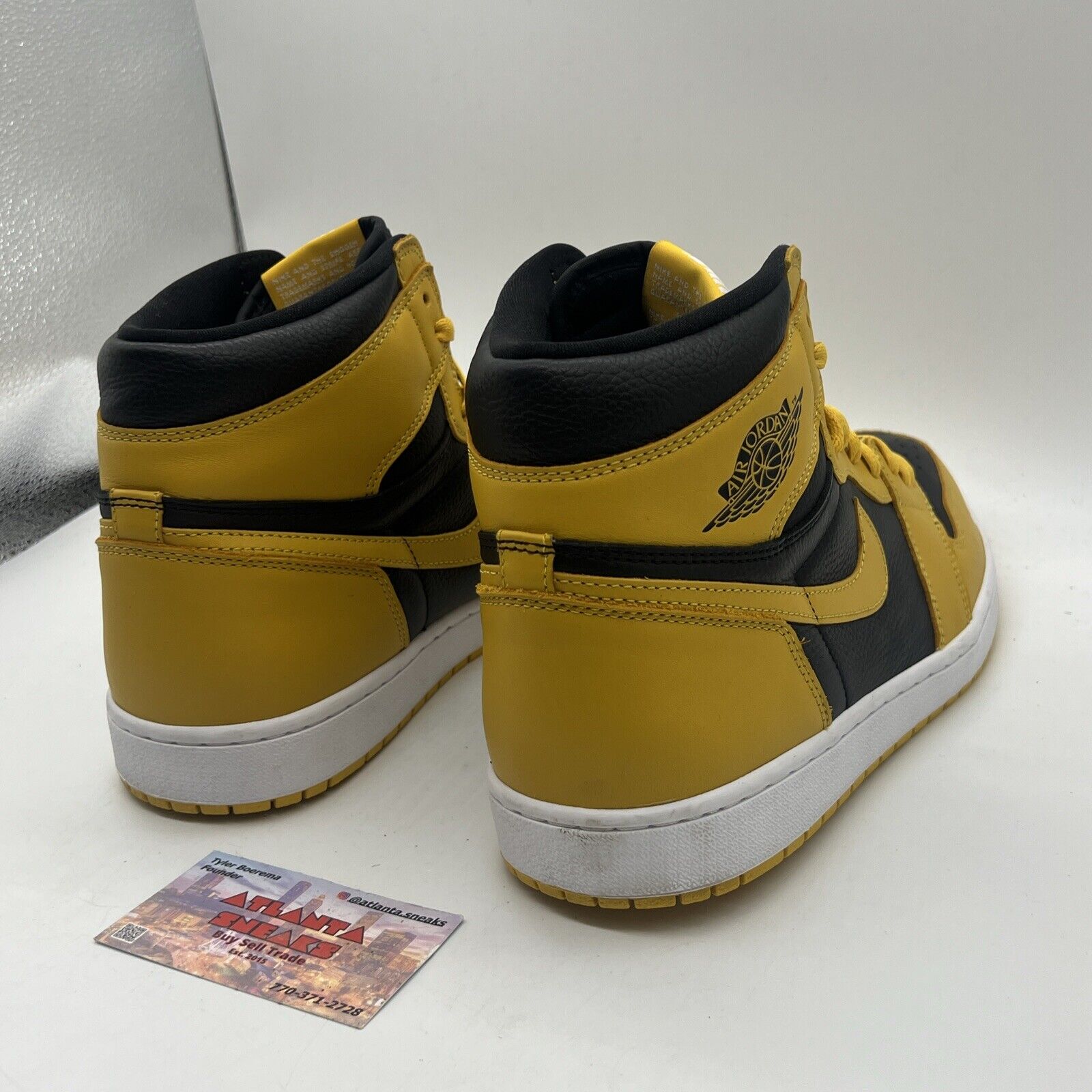 Size 13 - Jordan 1 Retro OG High Pollen Black White Yellow Leather