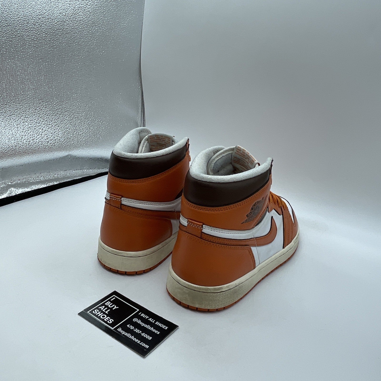 Size 12W - Jordan 1 Retro High OG Starfish Orange White Leather (DO9369-101)