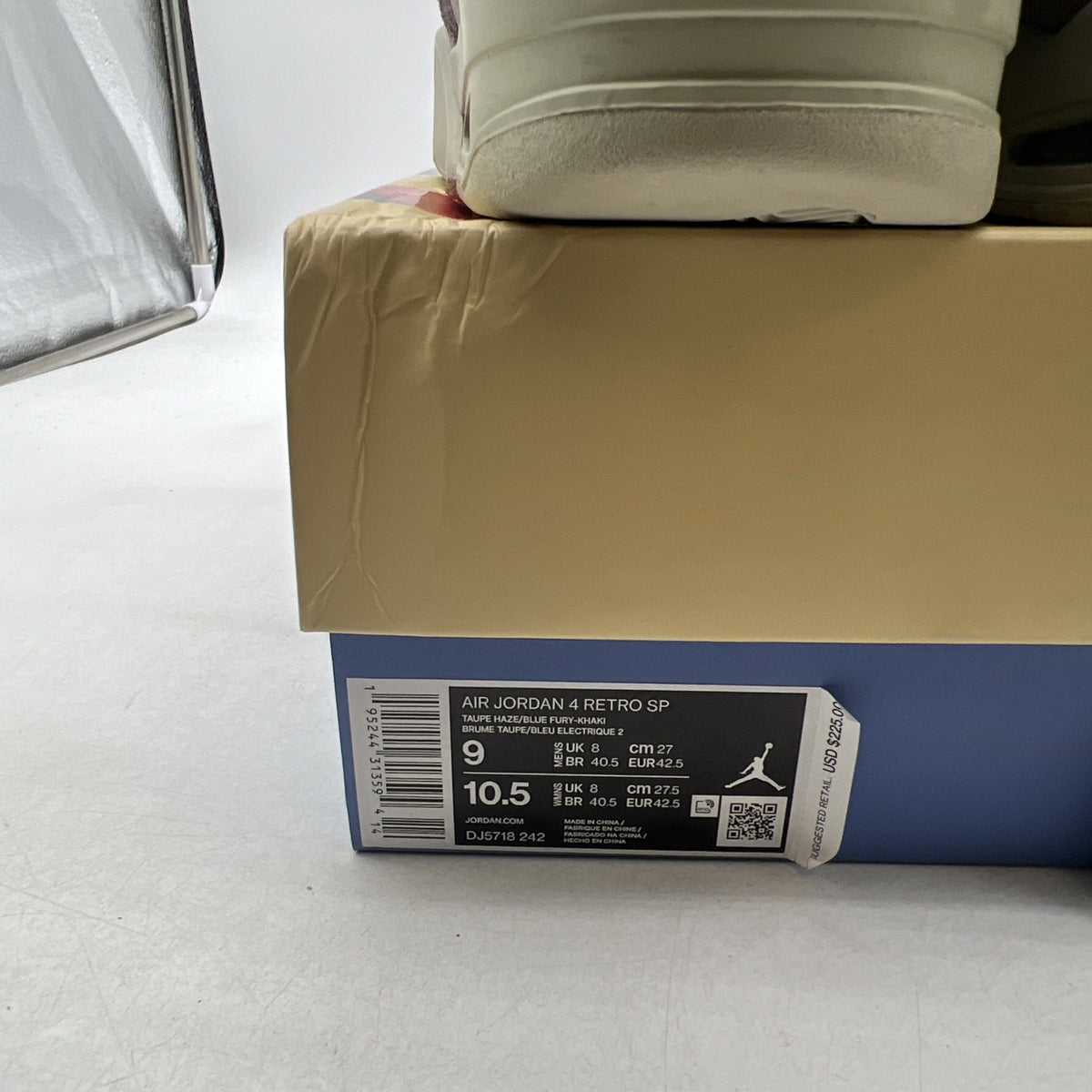Size 9 - Union LA x Air Jordan 4 Retro Taupe Haze (DJ5718-242)