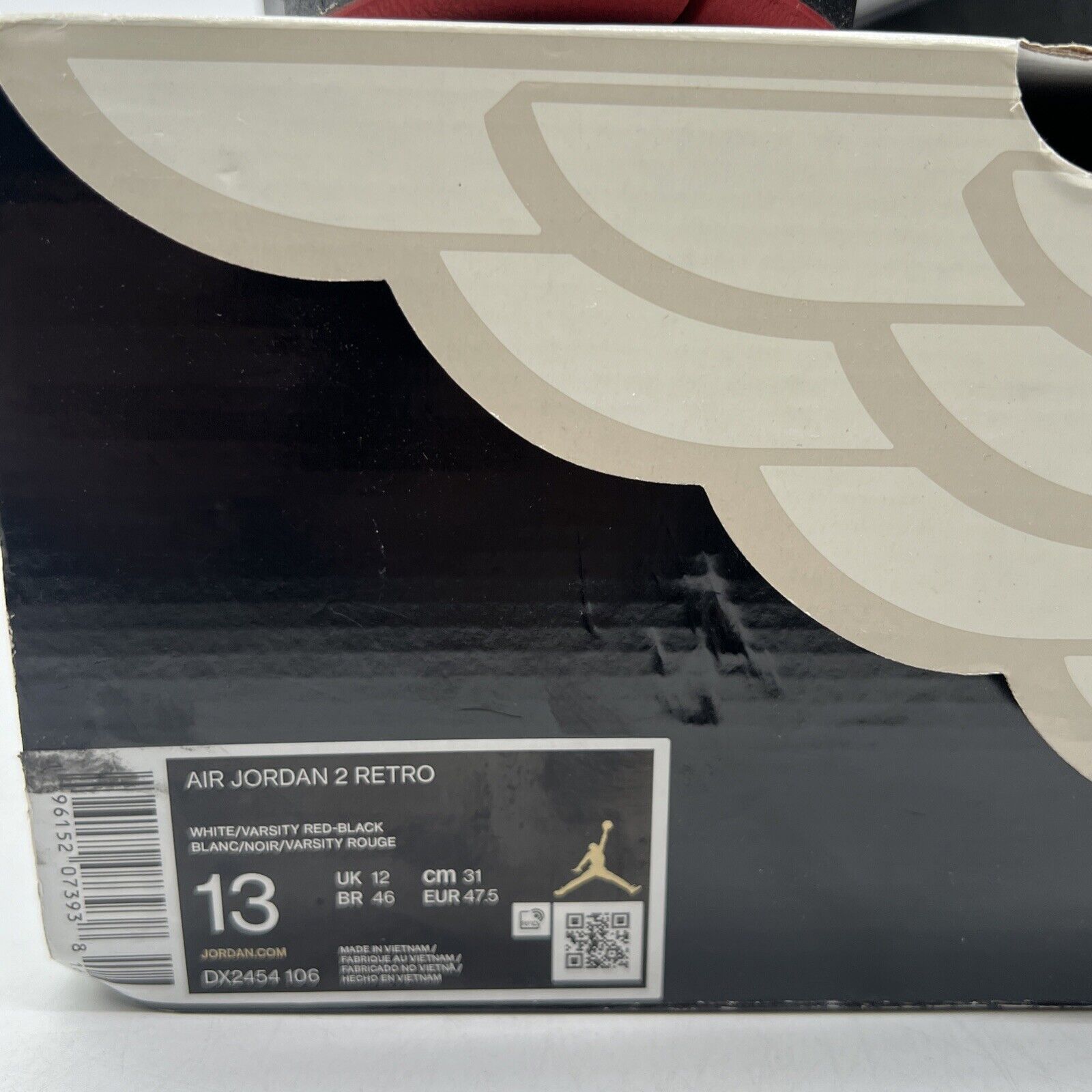 Size 13 - Jordan 2 Retro Mid Chicago Black White Red (DX2454-106)