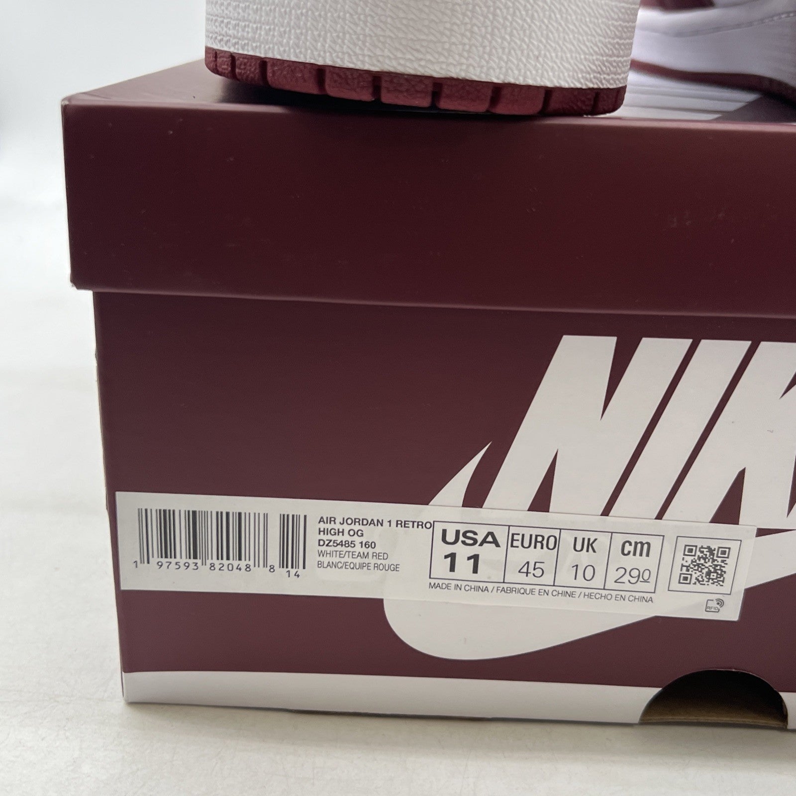 Size 11 - Air Jordan 1 Retro OG High Artisanal Red (DZ5485-160)