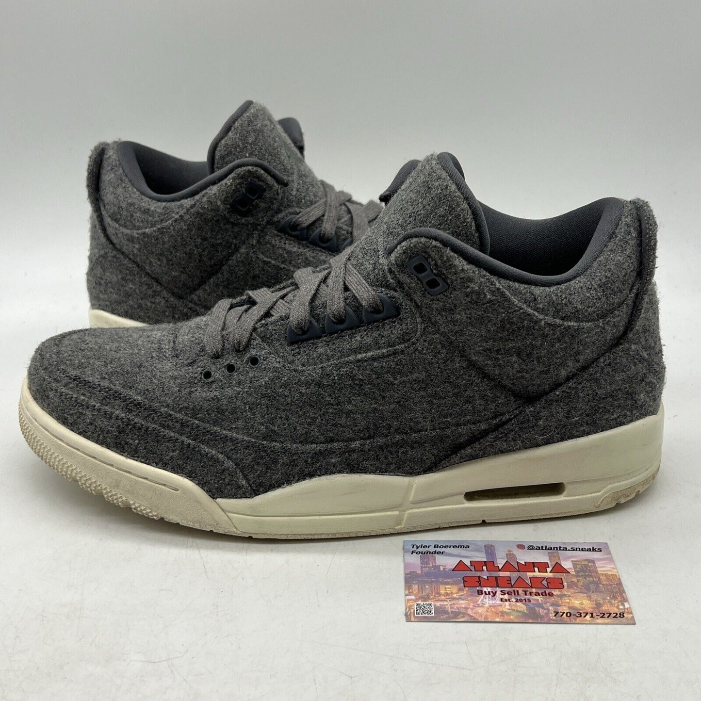 Size 11.5 - Air Jordan 3 Retro Wool White (854263-004)