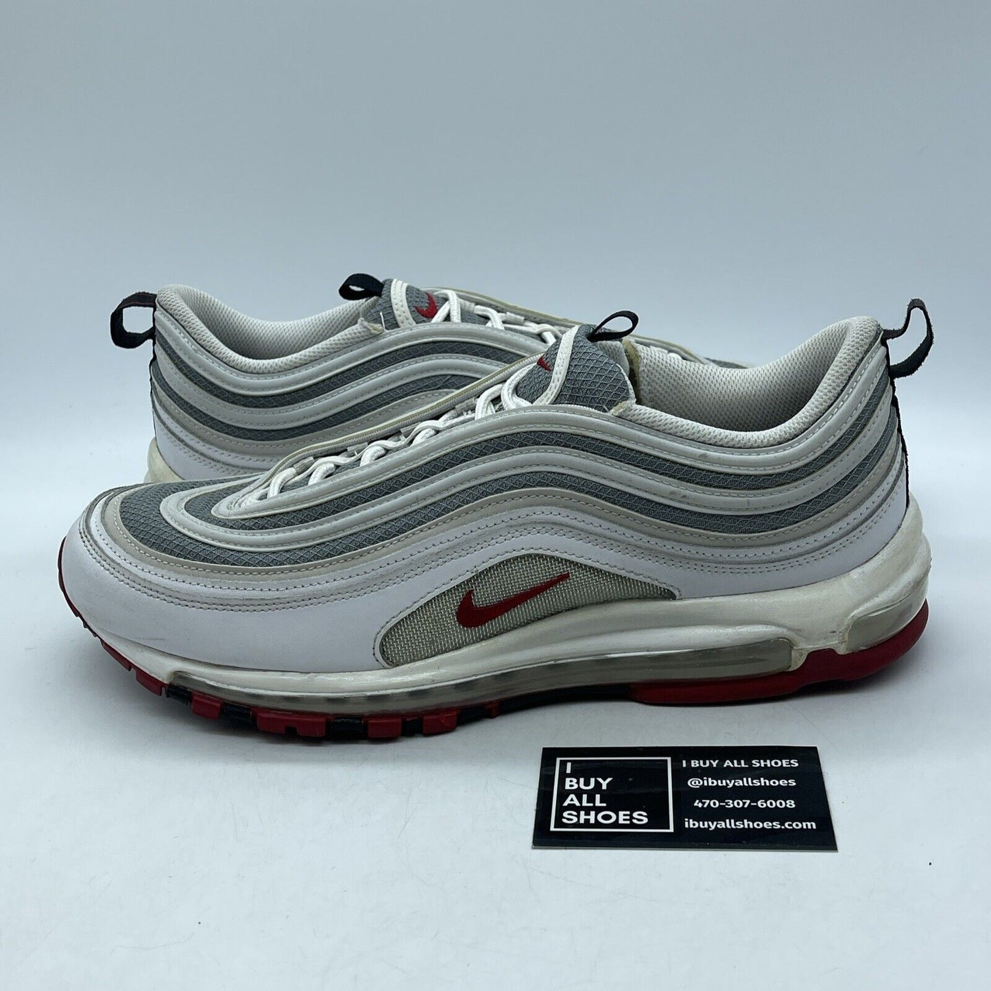 Size 12 - Nike Air Max 97 White Bullet Grey Ref Suede Leather (DM0027-100)