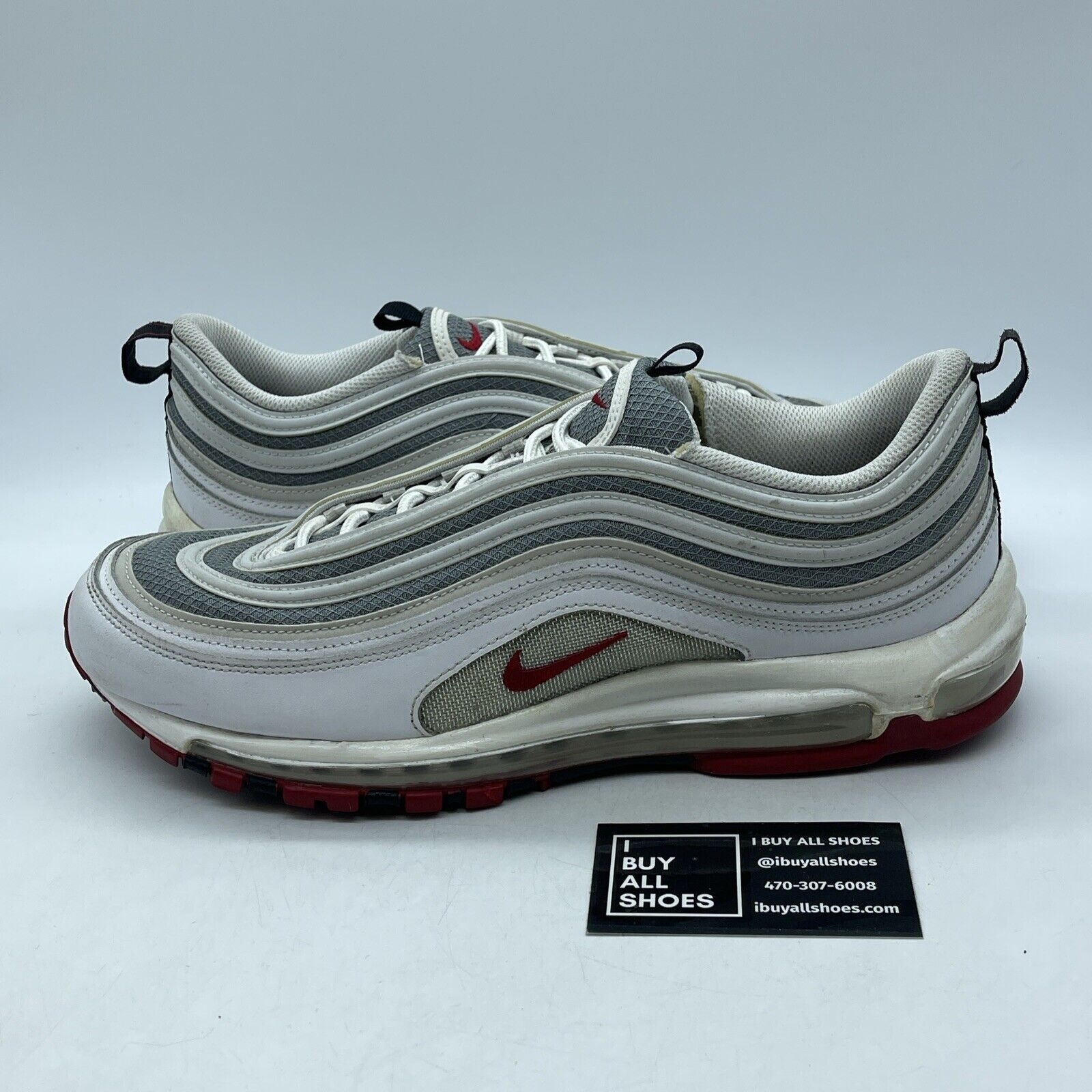 Size 12 - Nike Air Max 97 White Bullet Grey Ref Suede Leather (DM0027-100)