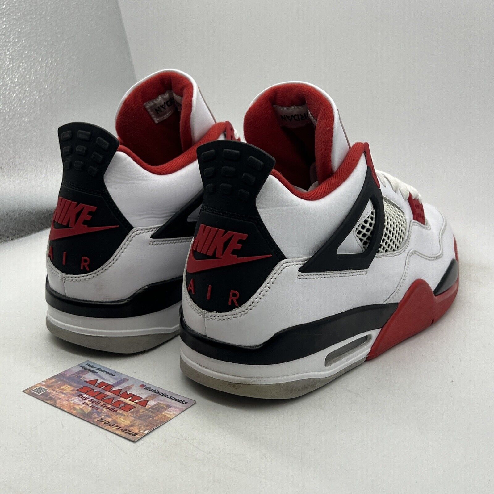 Size 12 - Jordan 4 Retro OG Mid Fire Red White Black Leather (DC7770-160)