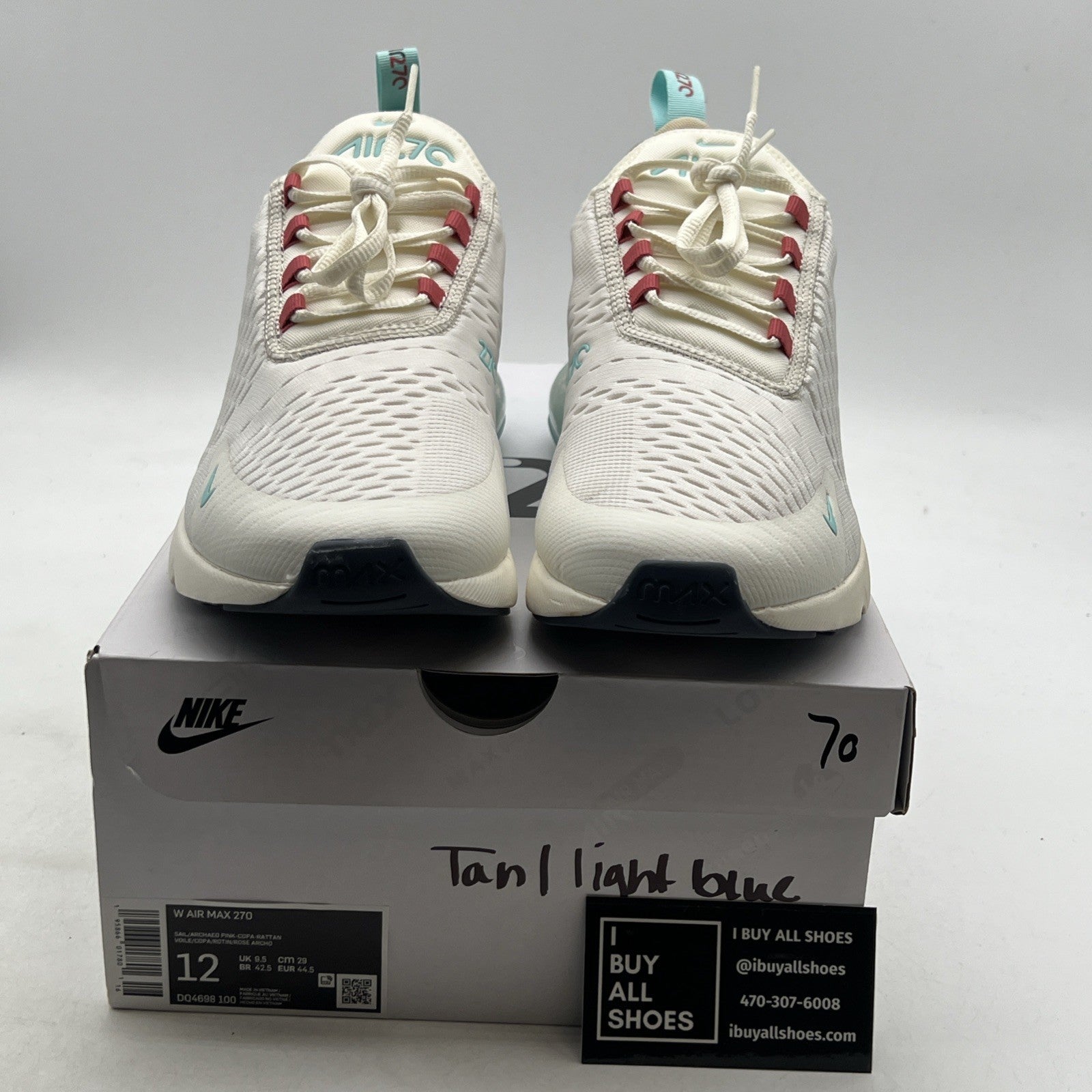Size 12 - Nike Air Max 270 Sail Copa W (DQ4698-100)