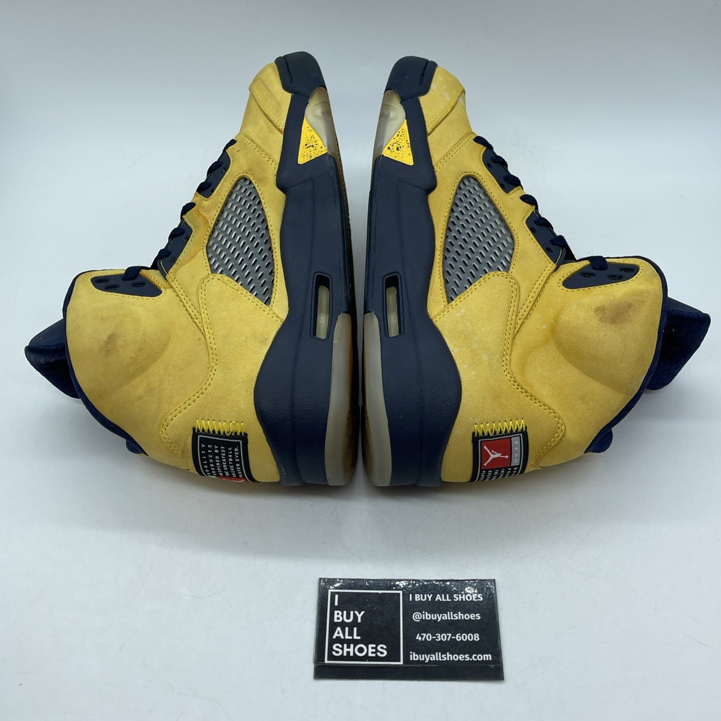 Size 9.5 - Air Jordan 5 Retro SP Michigan Yellow Blue Suede (CQ9541-704)
