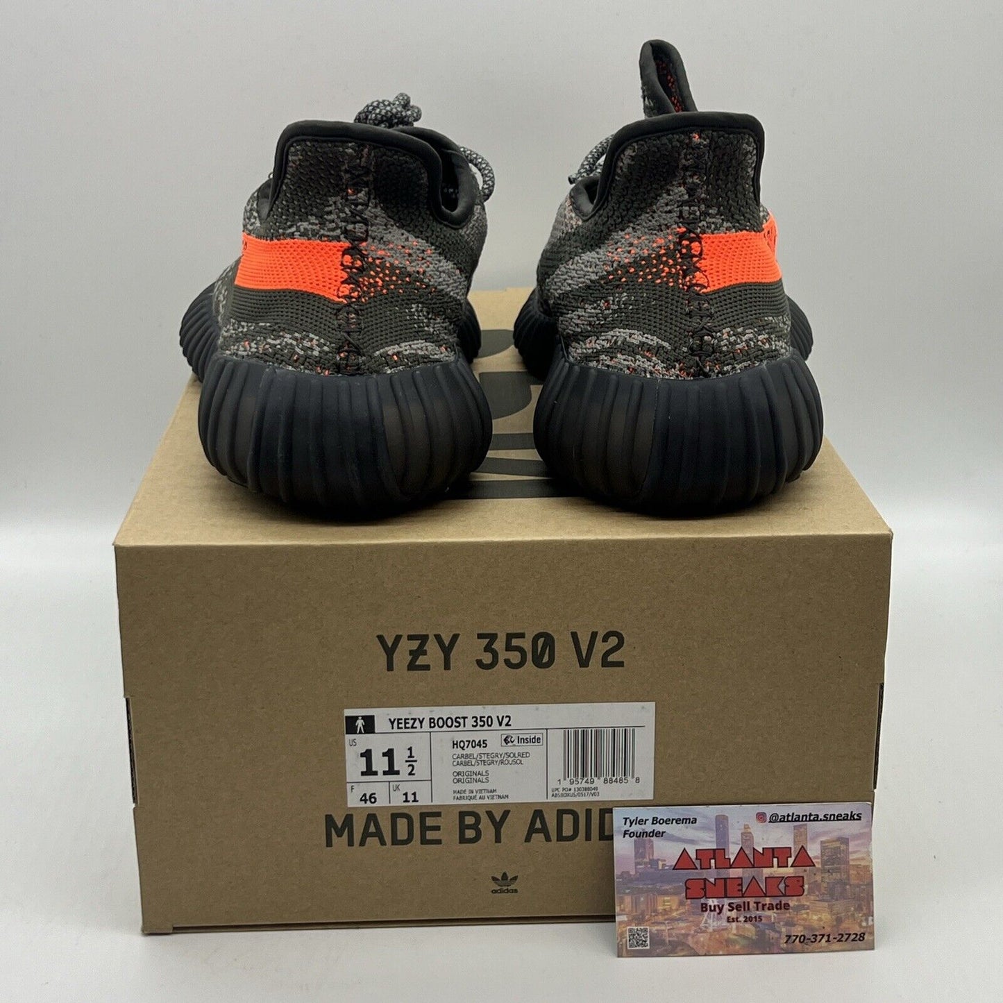 Size 11.5 - adidas Yeezy Boost 350 V2 Low Carbon Beluga Brand New Og All