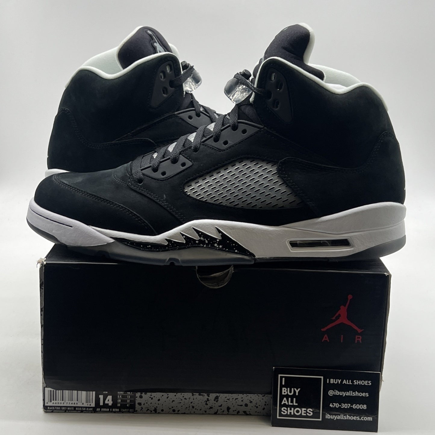 Size 14 - Air Jordan 5 Retro 2013 Oreo (136027-035)