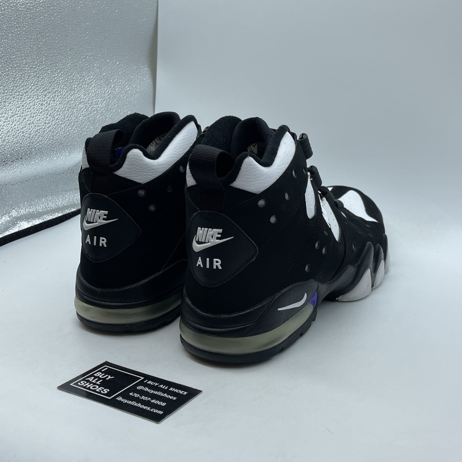 Size 13 - Nike Air Max 2 CB 94 2009 Black Purple White Suede Leather (305440-012