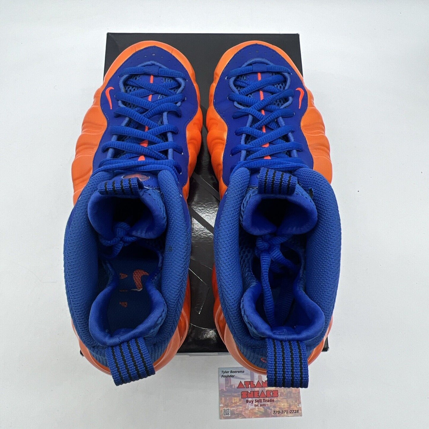 Size 8.5 - Nike Air Foamposite One Knicks Blue Icey (314996-801)