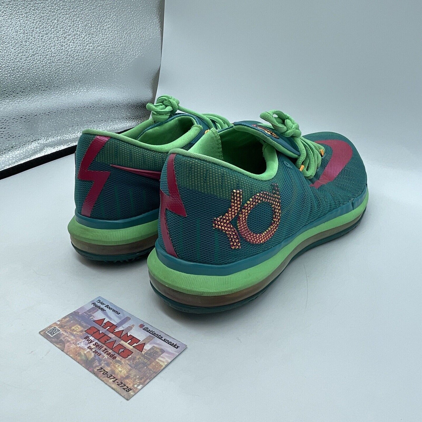 Size 9.5 - Nike KD 6 Elite Hero Pack Green Blue Pink Orange (642838-300)